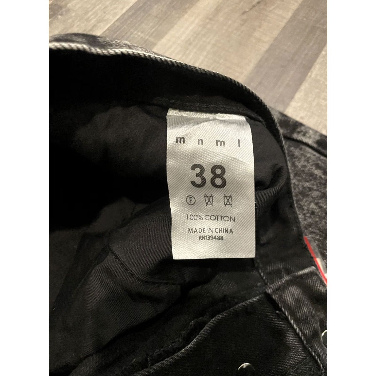 MNML MNML Jeans Black Wash 38x33 Denim Pants Men Regular 5-Pocket Iron Button Zip Modern B118 Work Denim Size US 38 / EU 54 - 8 Thumbnail