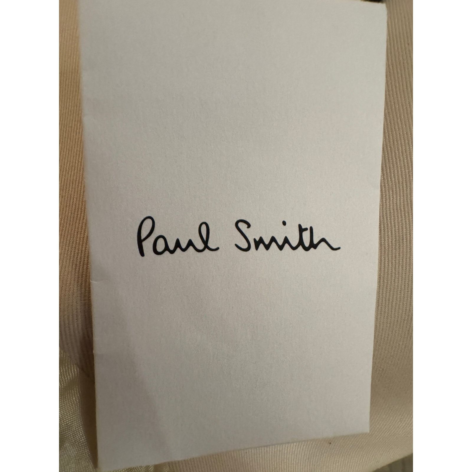 Paul Smith Paul Smith NWT Beige Cotton Slim Fit Suit Size 40R - 10 Thumbnail