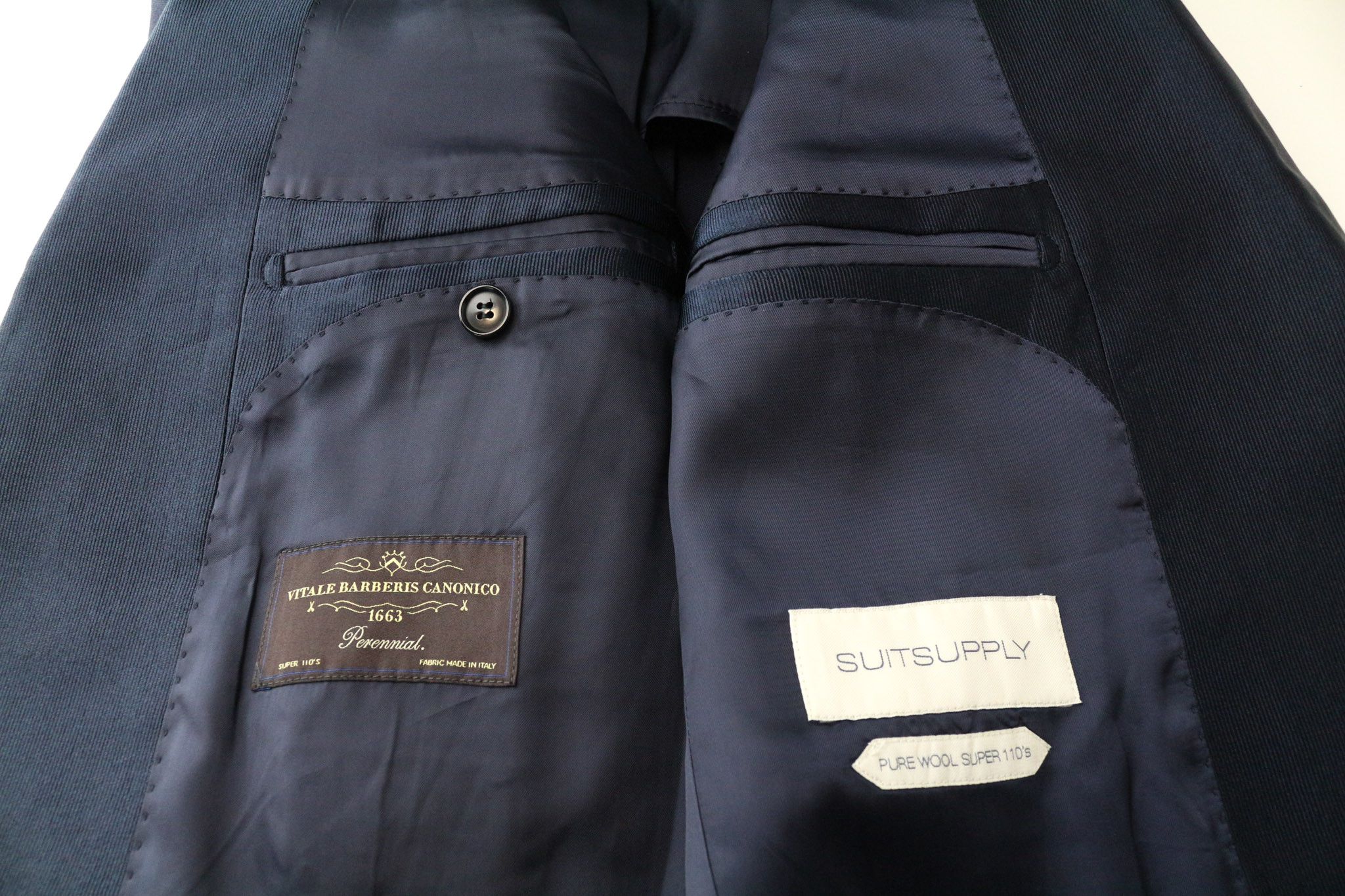 Suitsupply HAVANA TUX UK38L Blue Wool S110s Suit 74760 Size 38L - 8 Thumbnail