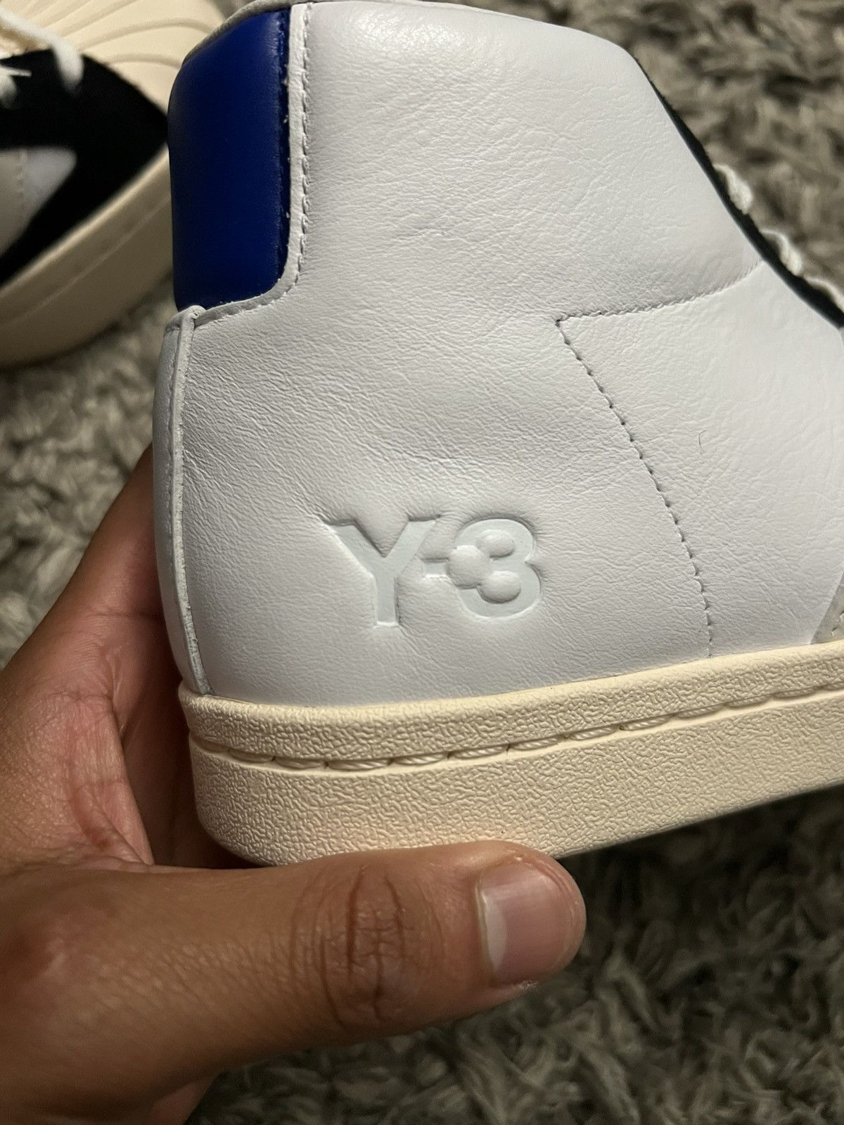 Adidas × Y-3 × Yohji Yamamoto Adidas Y-3 Yohji Pro - cloud white/bold blue Size US 5.5 / EU 38 - 7 Thumbnail