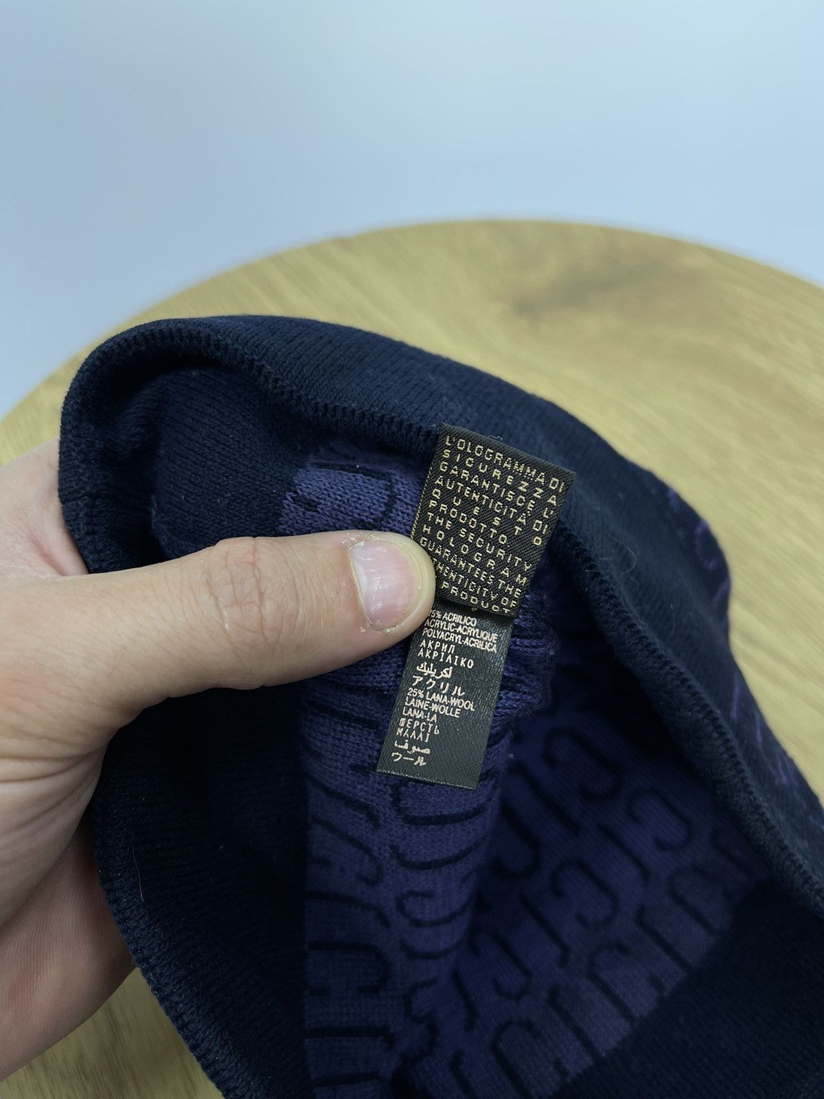Roberto Cavalli Roberto Cavalli Blue Multilogo Beanie Hat Logo unisex Size ONE SIZE - 6 Thumbnail