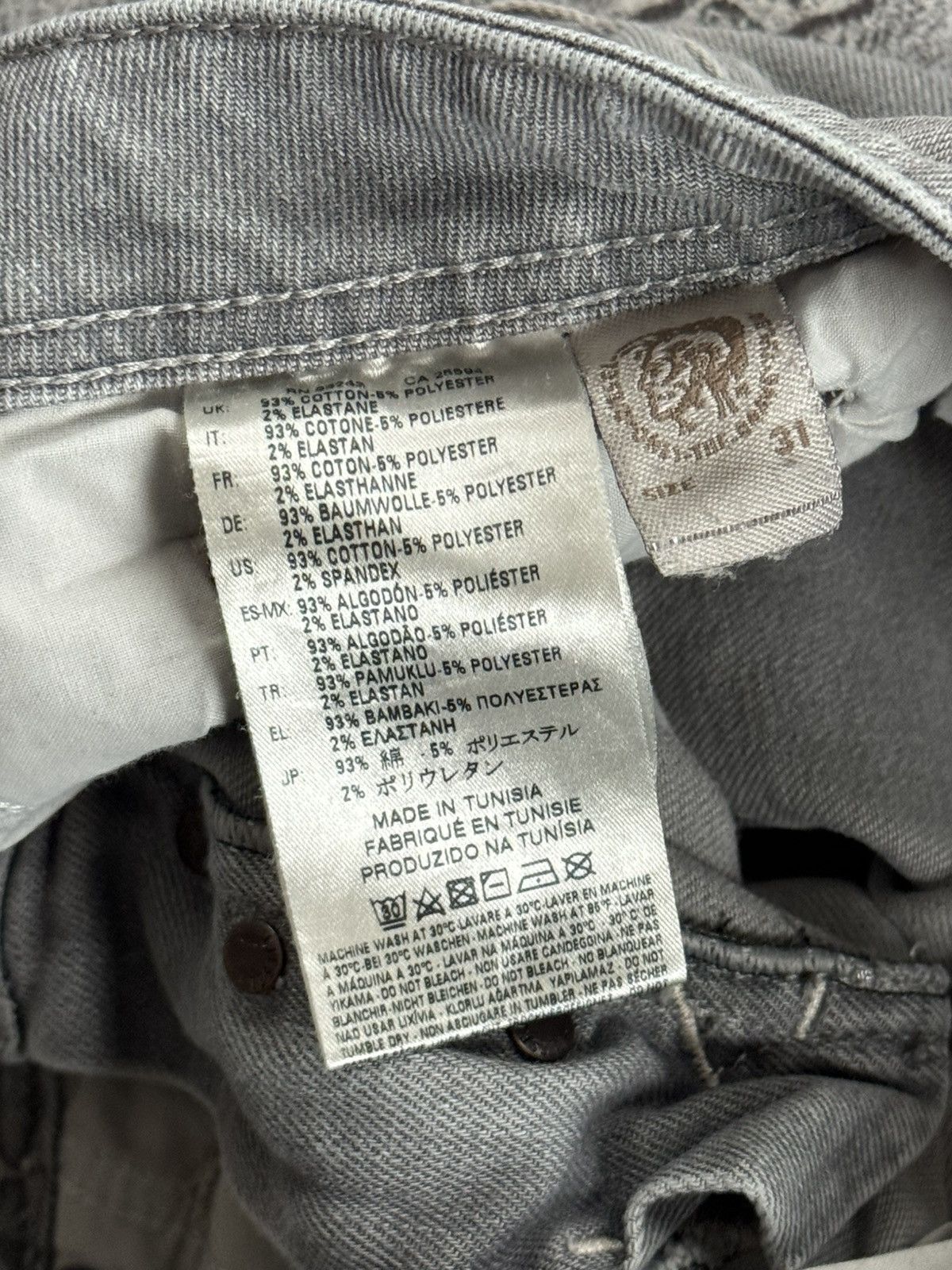 Diesel Diesel 31/30 Safado distressed denim pants jeans trousers Size US 31 - 6 Thumbnail