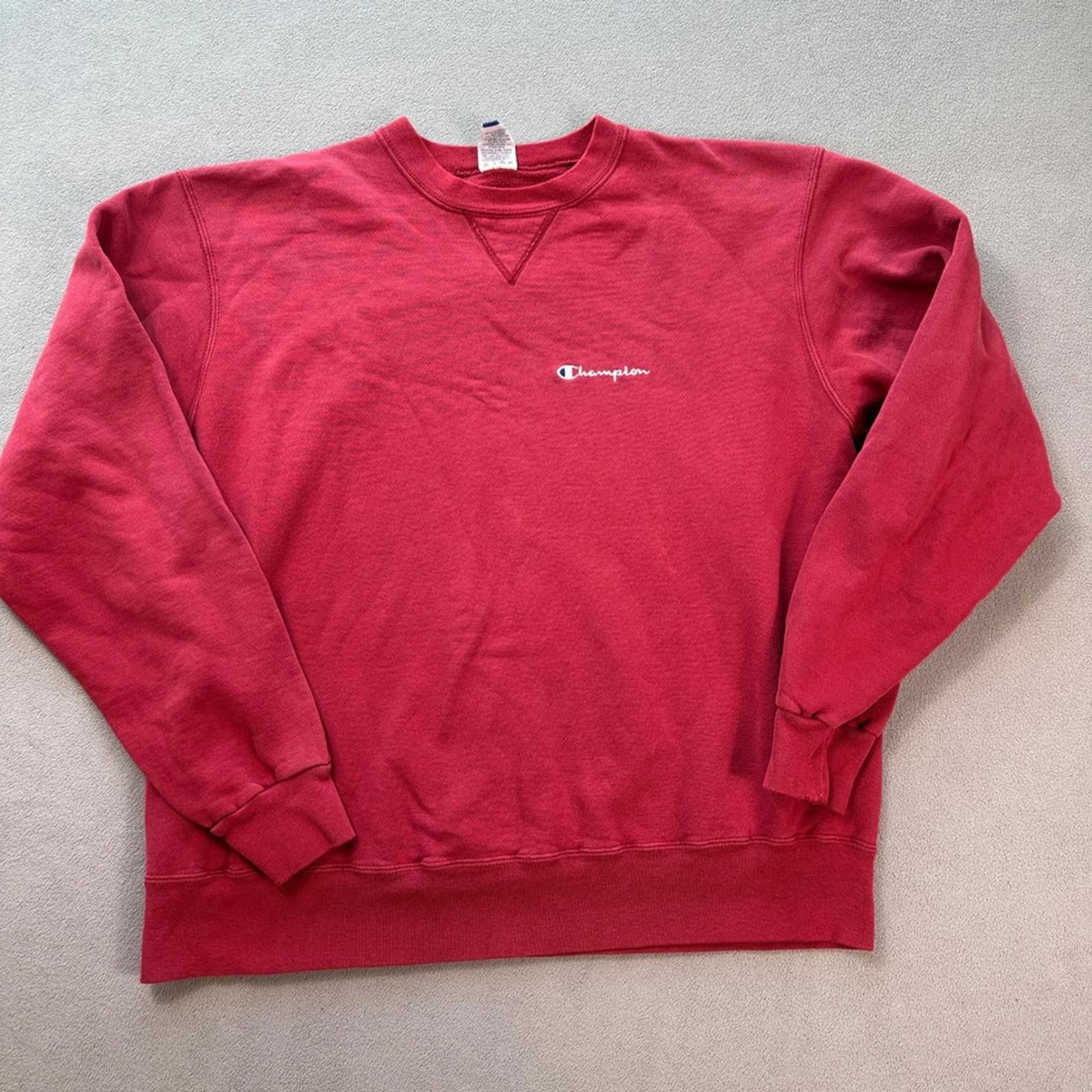 Champion Champion Red Crewneck Sweatshirt XXL Made in USA Authentic Size US XXL / EU 58 / 5 - 1 Thumbnail
