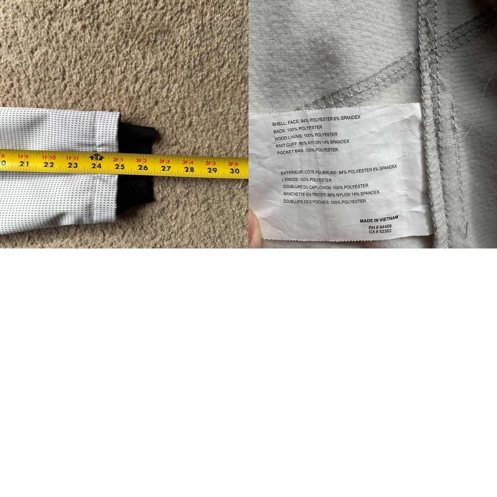 Vintage Halifax Womens Jacket White Full Zip Hooded Softshell Size M / US 6-8 / IT 42-44 - 9 Thumbnail
