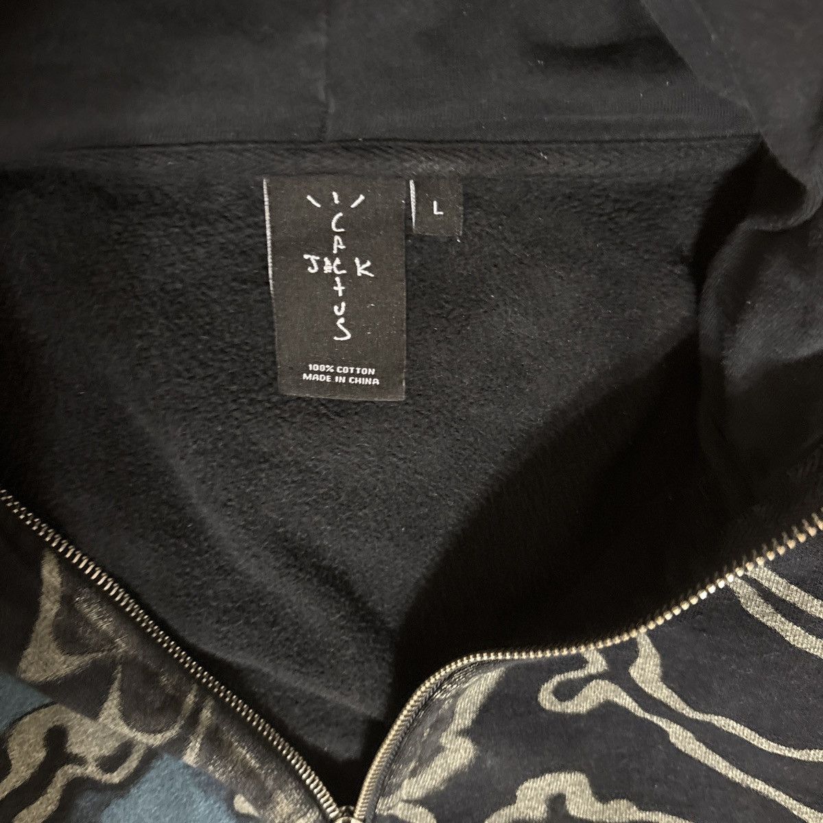 Travis Scott Cactus Jack For Fragment Skeleton Zip Size US L / EU 52-54 / 3 - 3 Thumbnail