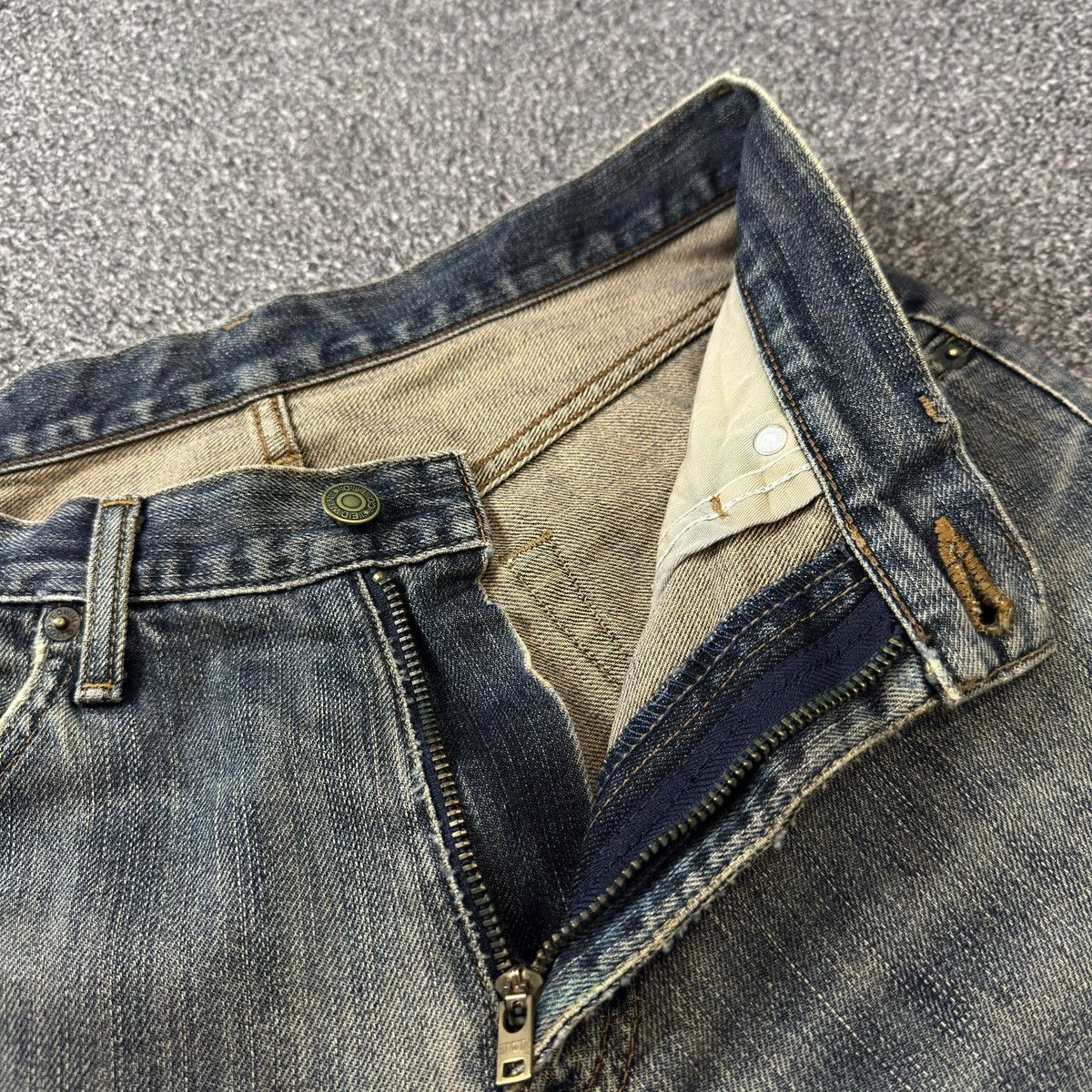 Kapital 🔥🇯🇵 Japanese Vintage 90s Edwin Lot. 403 Rusty Mud Wash Denim Size US 30 / EU 46 - 16 Thumbnail