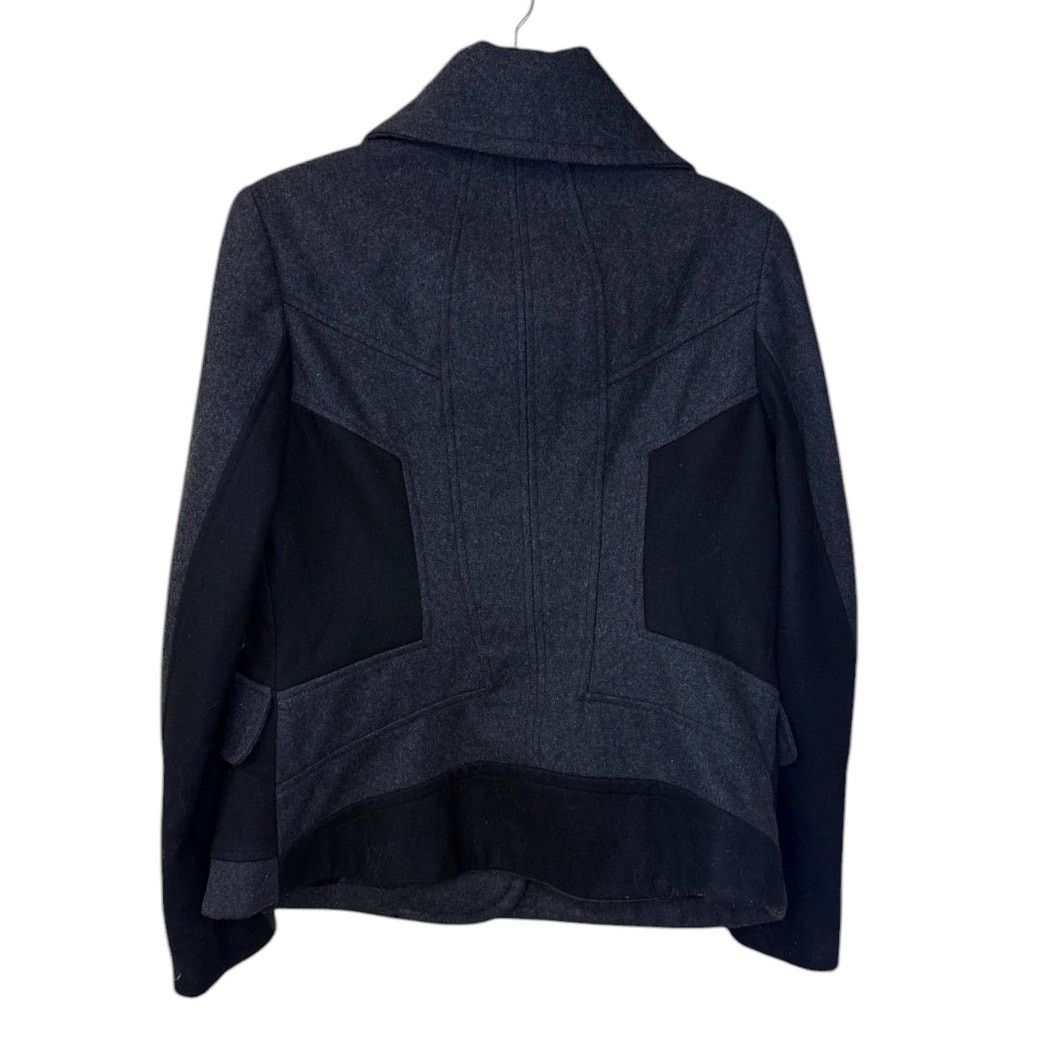 Guess Guess Pea Coat Women Large Gray Black Wool Blend Preppy Size L / US 10 / IT 46 - 4 Thumbnail