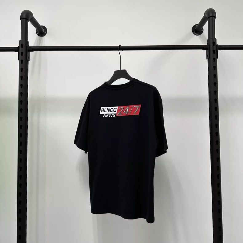 Balenciaga SS20 24/7 press logo printed short sleeve T-shir
