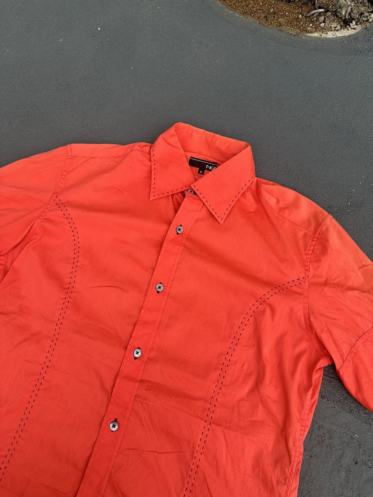 Japanese Brand Japanese Slimfit Button Up Shirt Raf Simons Style Size US M / EU 48-50 / 2 - 2 Thumbnail