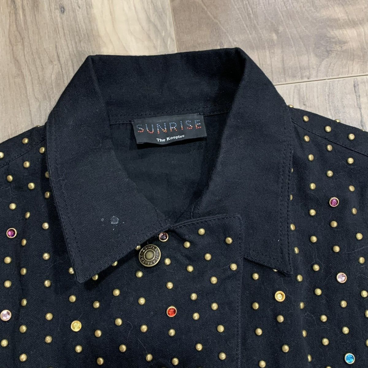 The Kooples THE KOOPLES Studded Fringed Denim Jacket Western cowgirl Size XS / US 0-2 / IT 36-38 - 5 Thumbnail