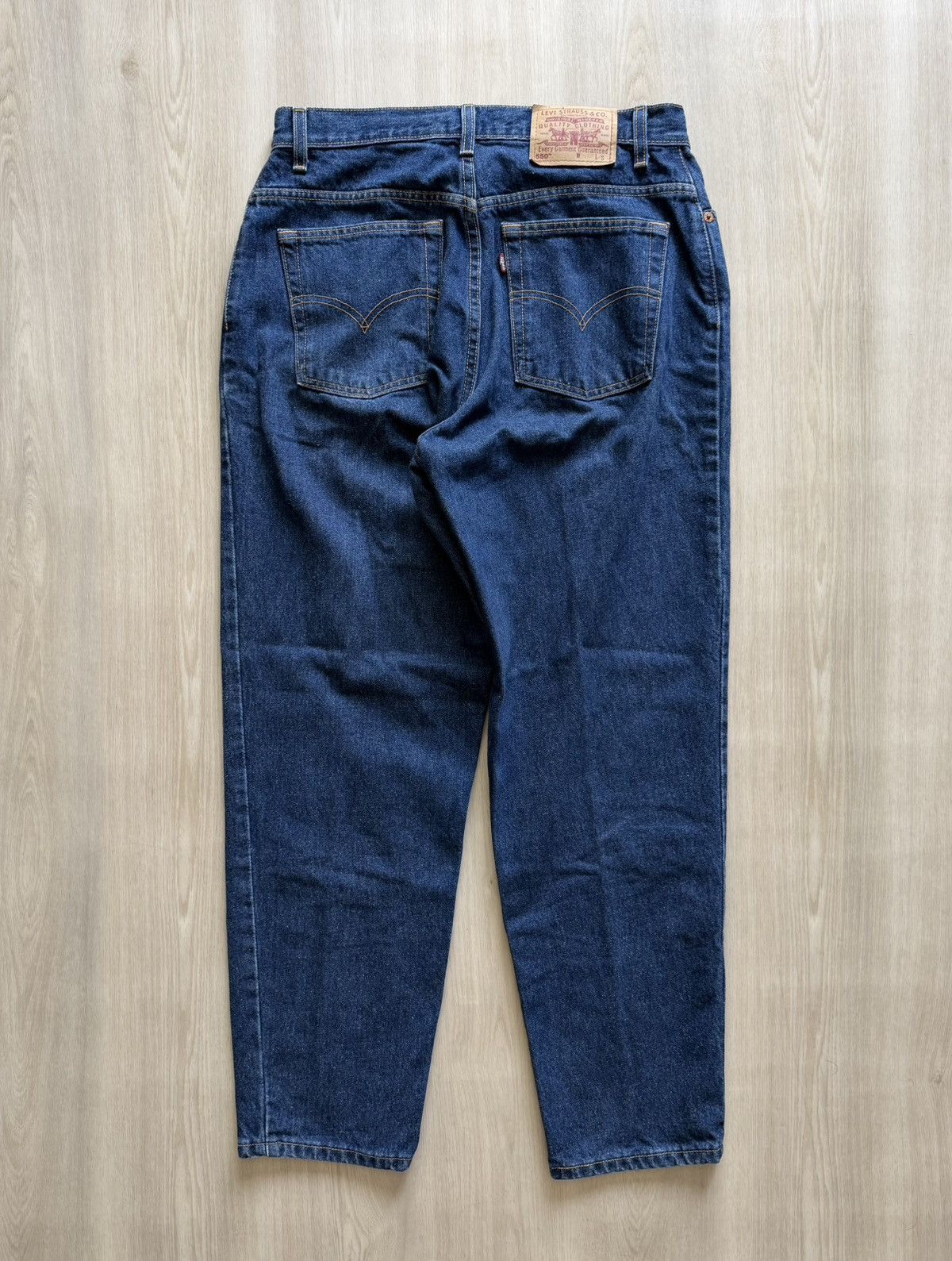 Levi's Vintage Y2K 00 Levis 550 Jeans Relaxed Fit Tapered Sz 12 Reg Size 32" / US 10 / IT 46 - 1 Thumbnail