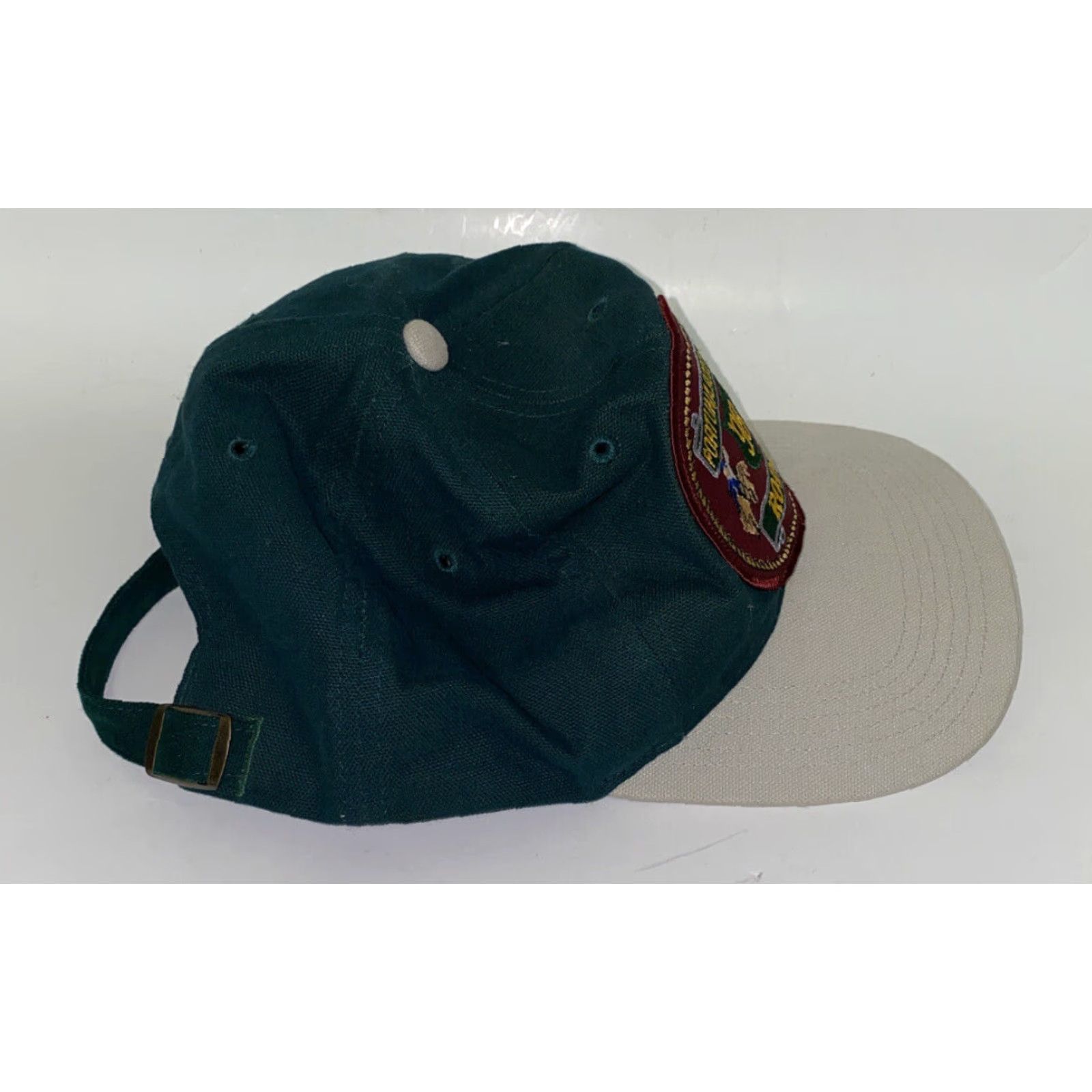 Vintage Richardson Men's Adjustable Hat Green Fort Una Rodeo Assn 90s Casual Cap Size ONE SIZE - 3 Thumbnail