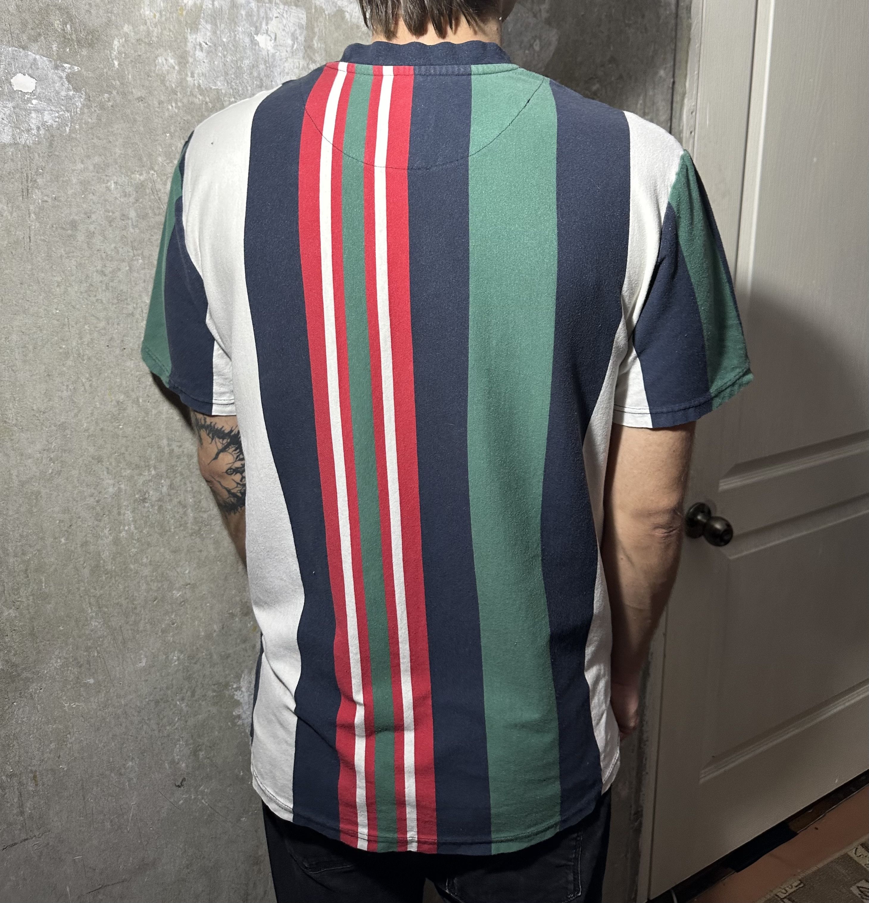 Karl Kani × Vintage Karl Kani Men’s Vertical Stripe VTG Style Shirt Tupac Size US L / EU 52-54 / 3 - 2 Thumbnail