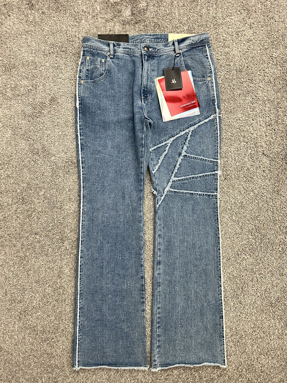 Andersson Bell Andersson Bell Ghentel Raw-cut Flare jeans Size US 34 / EU 50 - 1 Thumbnail
