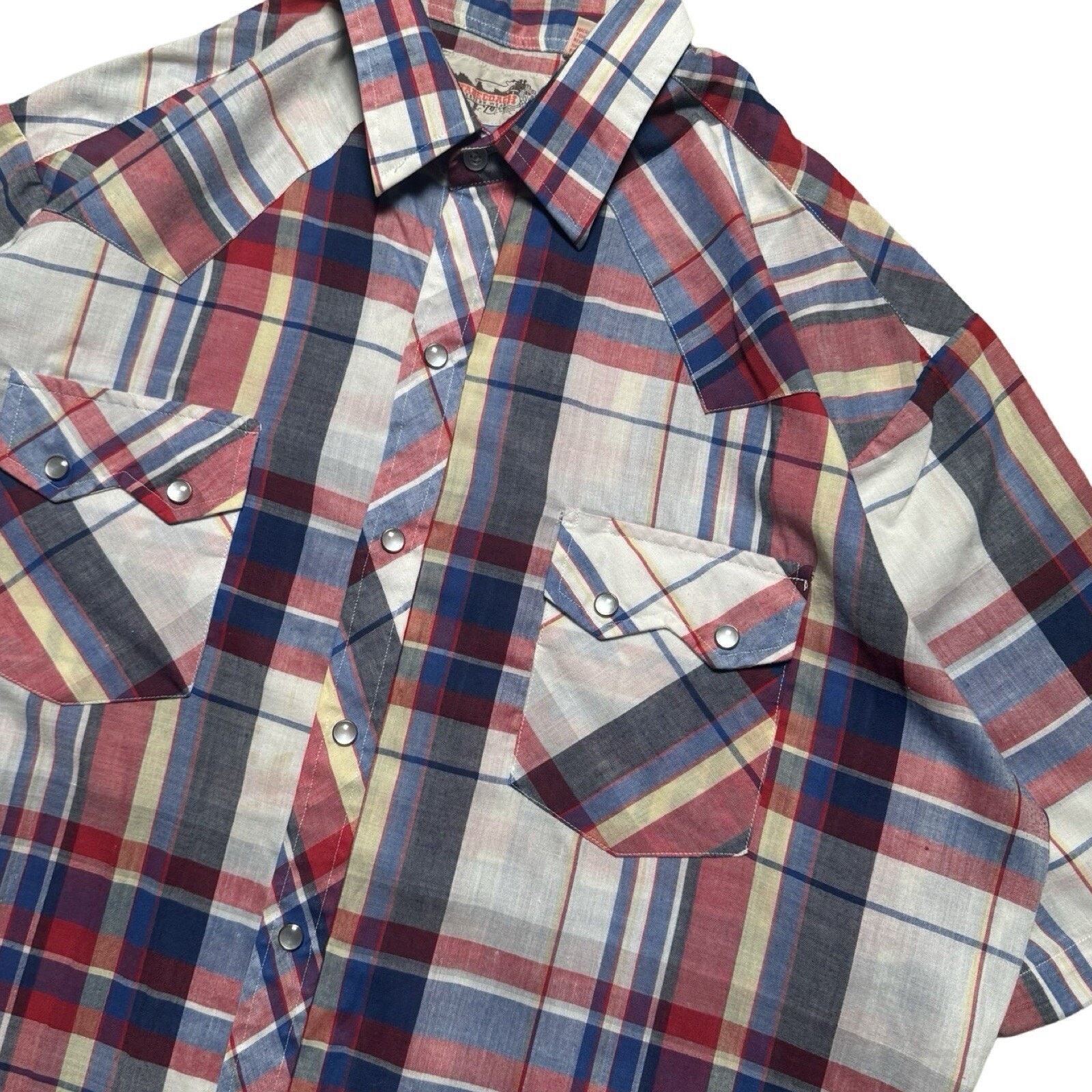 Vintage Vintage Stagecoach Western Pearl Snap Button T Shirt XL Size US XL / EU 56 / 4 - 2 Thumbnail