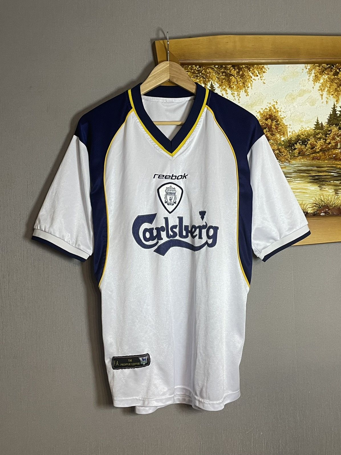 Reebok × Vintage Vintage 2001 Liverpool Reebok Away Jersey Size US L / EU 52-54 / 3 - 1 Thumbnail