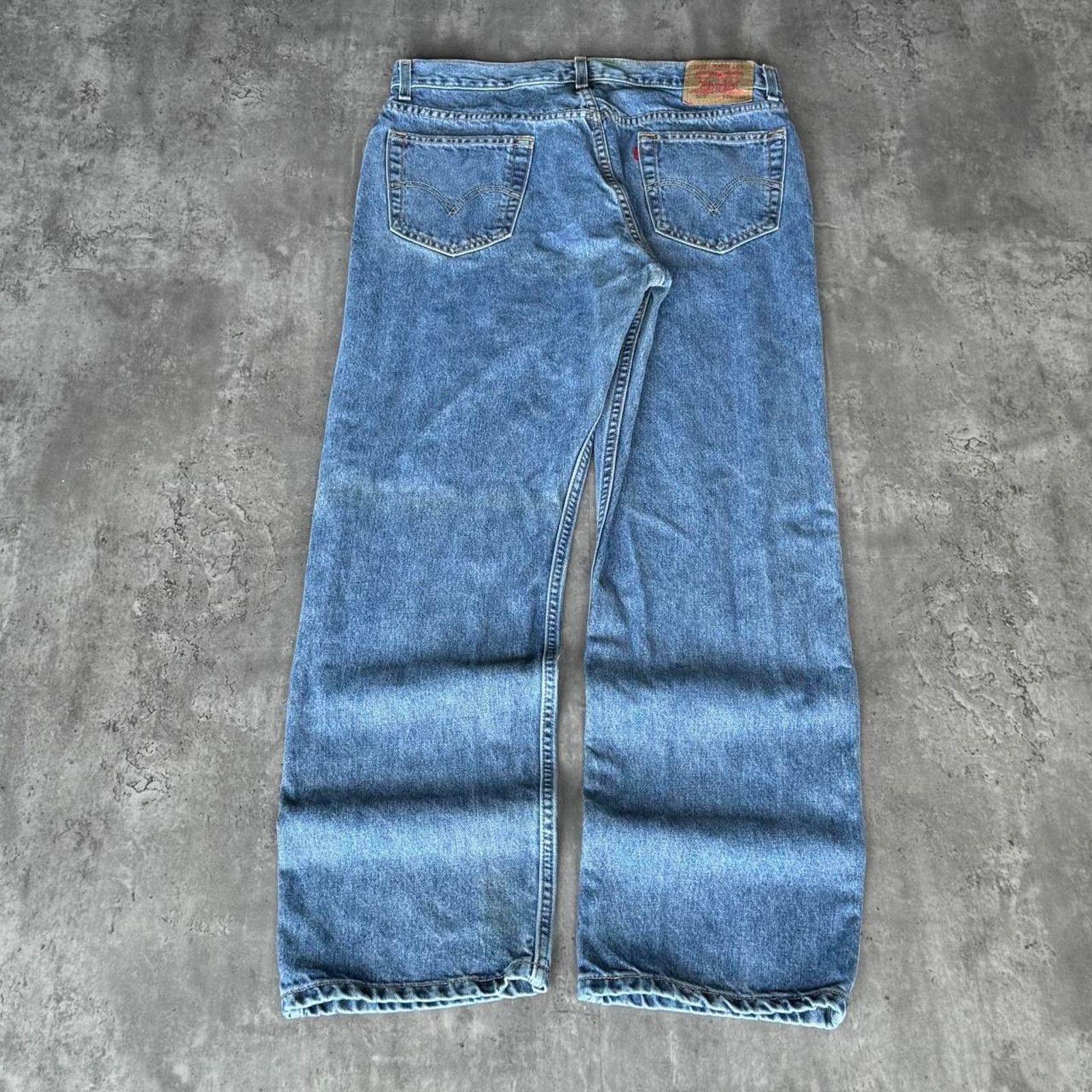 Levi's × Levi's Vintage Clothing × Vintage Vintage Y2K Levi’s 505 Grunge Opium Baggy Blue Denim Jeans Size US 35 - 1 Thumbnail