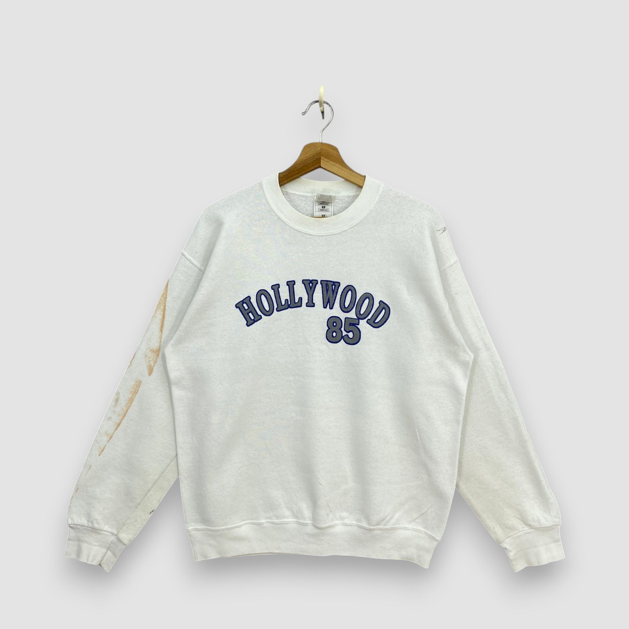 Vintage Vintage Y2K Fruit Of The Loom Sweatshirt Hollywood 85 USA Size US M / EU 48-50 / 2 - 1 Thumbnail