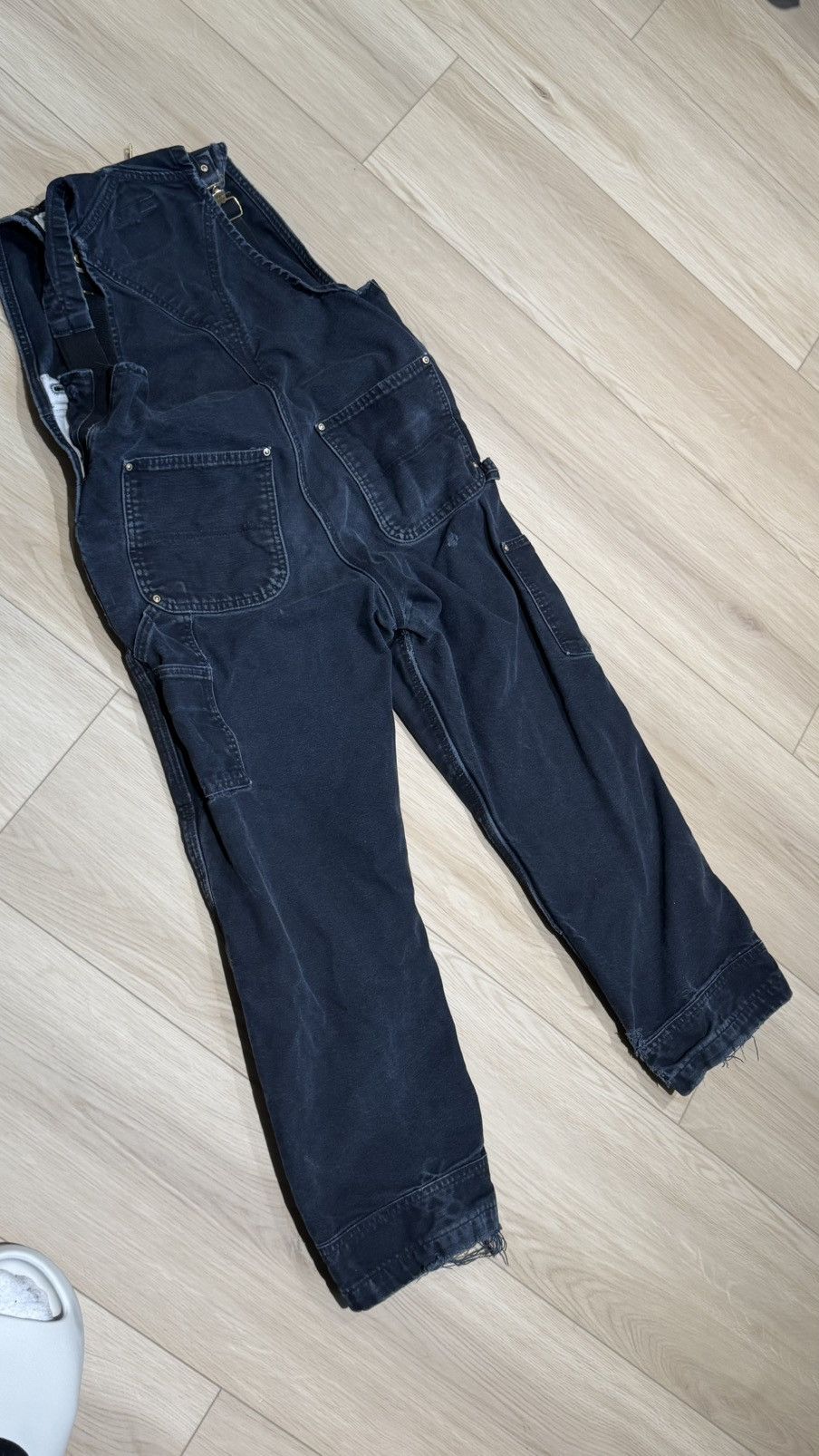 Carhartt Carharrt double knee carpenter overalls pants distressed Size US 32 / EU 48 - 23 Thumbnail