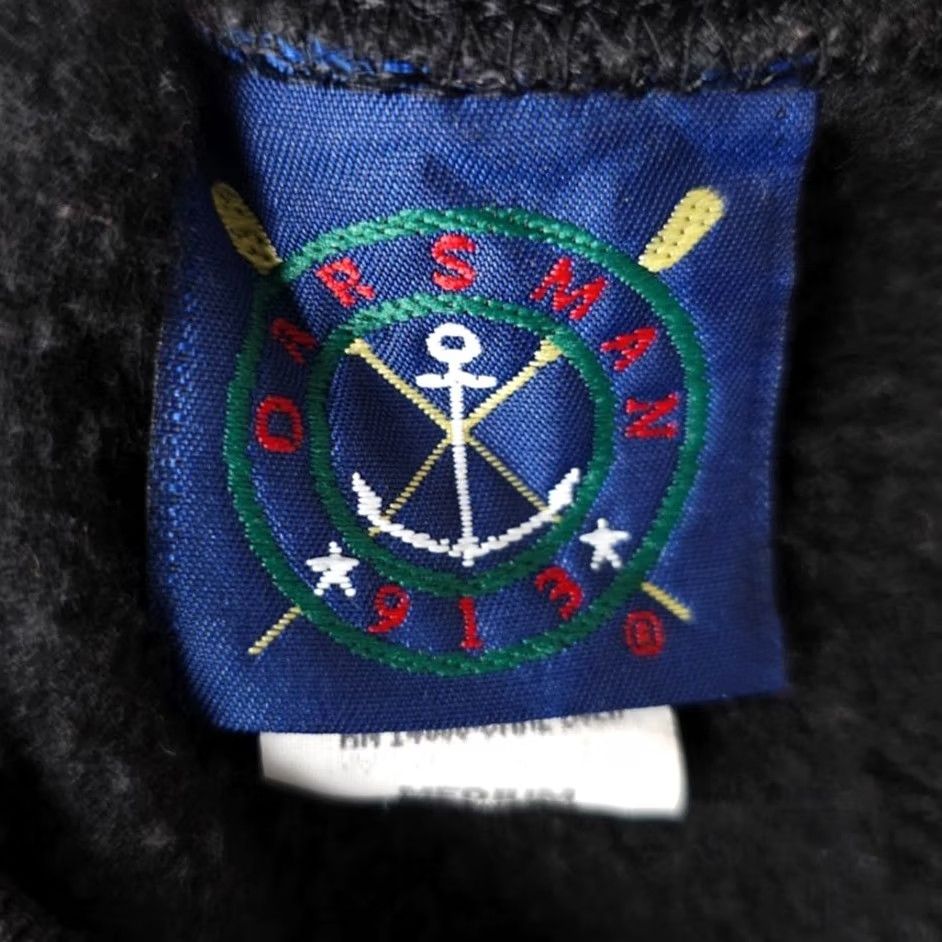 Vintage VINTAGE Oarsman Reindeer Christmas Sweatshirt Mens M Black 90s Crew Neck Pullover Sweatshirt Holiday 90s Christmas Made In USA Mens Size US M / EU 48-50 / 2 - 5 Thumbnail