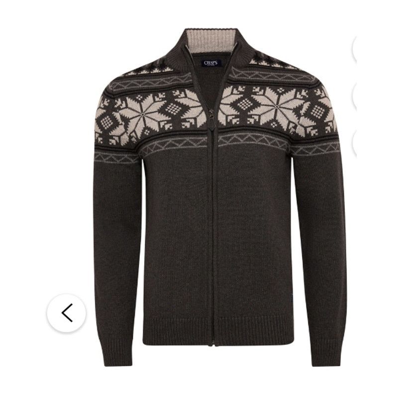 Chaps Chaps Men's Full Zip Holiday Sweater LARGE Size US L / EU 52-54 / 3 - 6 Thumbnail