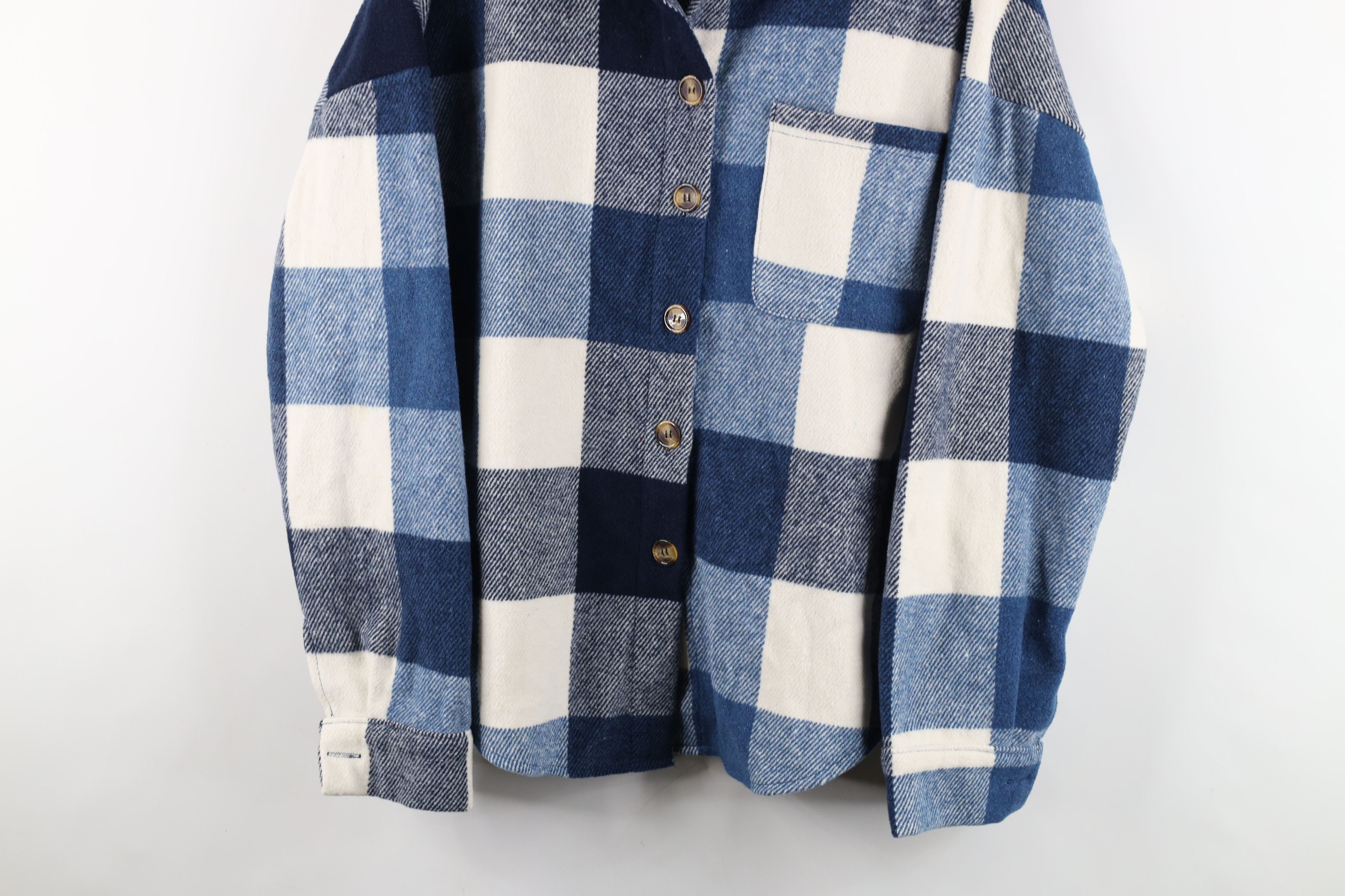 Vintage Vintage 90s Streetwear Flannel Button Shirt Jacket Jac Shirt Size 3XL / US 20-22 - 3 Thumbnail