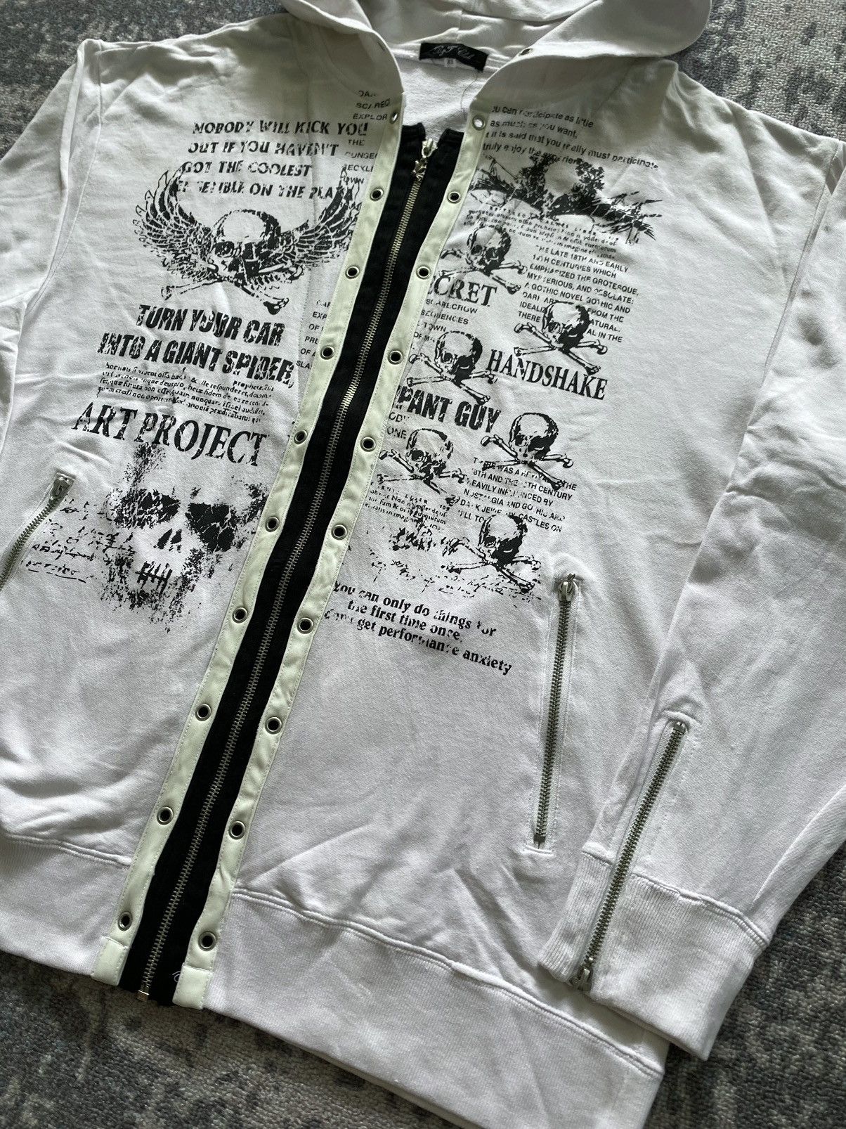 Hysteric Glamour Japanes B&T Poem Lace Up double layer Vkei Style Size US XL / EU 56 / 4 - 3 Thumbnail