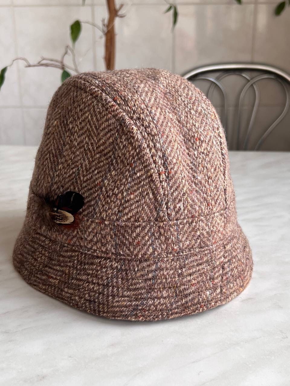 Barbour × Vintage Vintage 90s Barbour Bucket Cap Hat Wool Streetwear Hype Size ONE SIZE - 4 Thumbnail