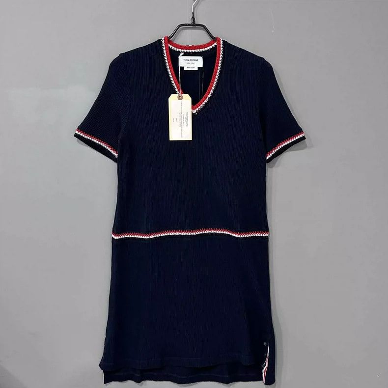 Thom Browne Thom Browne Classic striped-edged dress Size S / US 4 / IT 40 - 1 Thumbnail