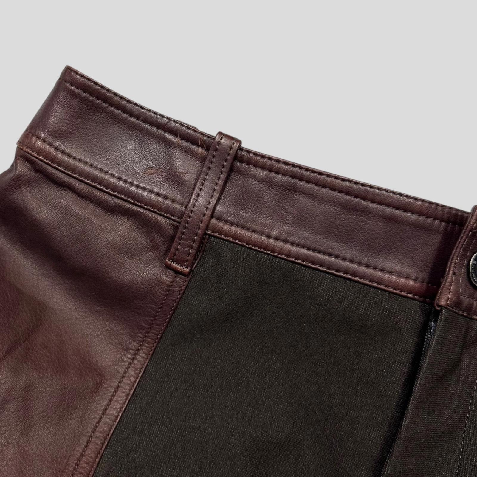 Issey Miyake Issey Miyake 2003 Leather Moto Trousers - 3 (S) Size 30" / US 8 / IT 44 - 8 Thumbnail