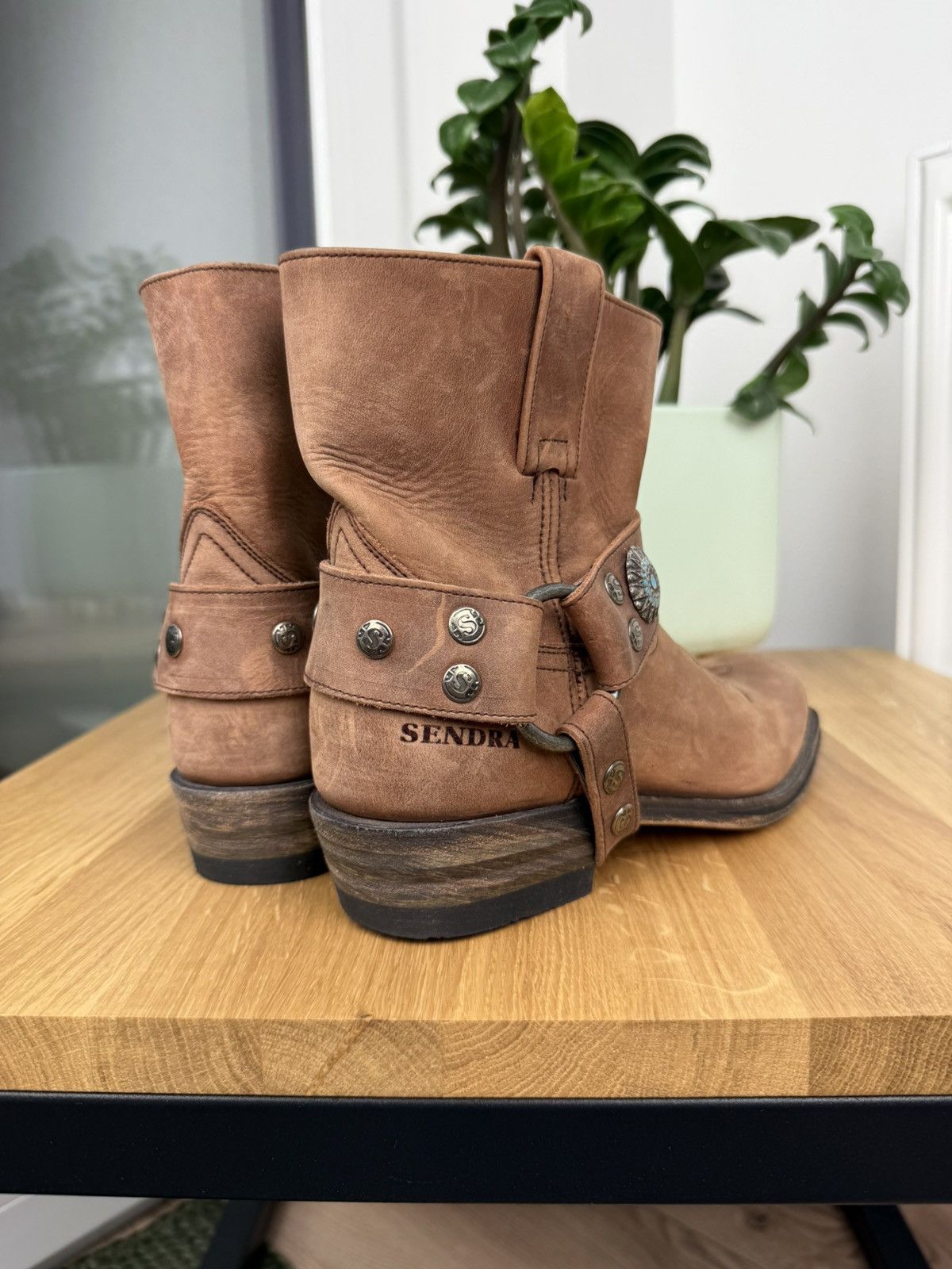 Sendra × Vintage Vintage Sendra Women’s Cowboy Leather Boots Size US 6 / IT 36 - 7 Thumbnail