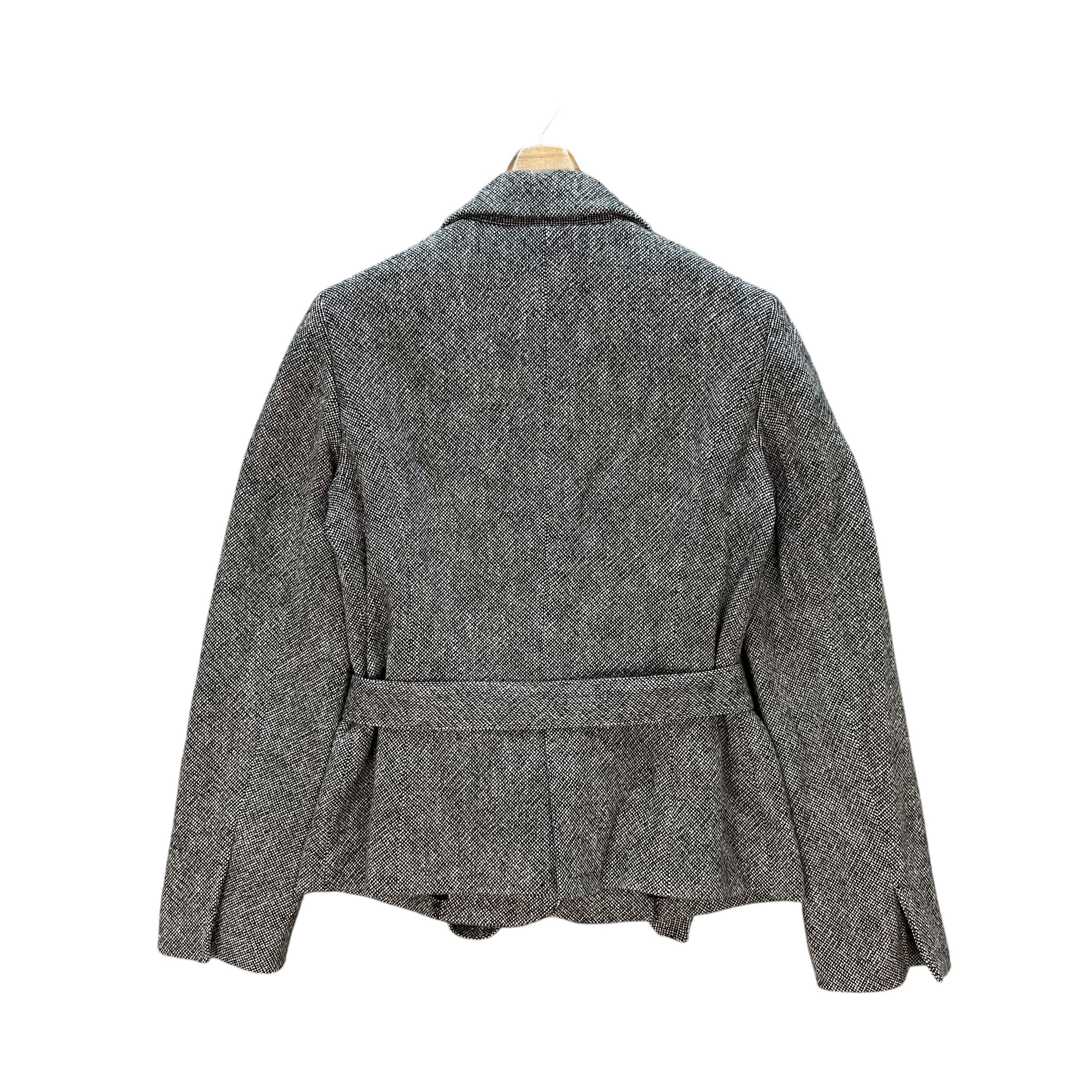 Burberry BURBERRY Wool Blend Belted Cropped Jacket #A73-1760 Size S / US 4 / IT 40 - 13 Thumbnail
