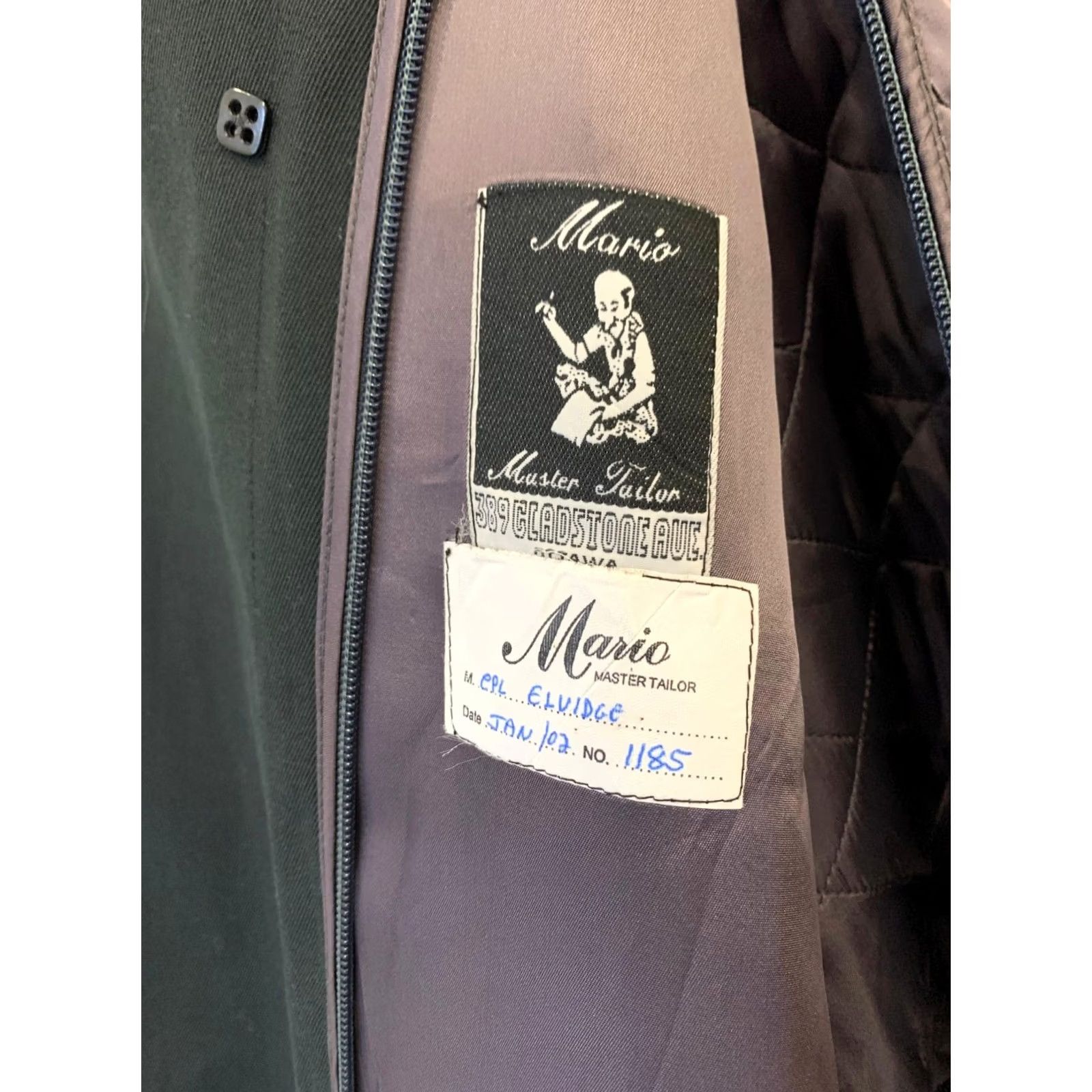 Vintage VINTAGE Mario Master Tailor Ottawa Long Trench Coat Men’s XL Belted Wool Black Size US XL / EU 56 / 4 - 2 Thumbnail