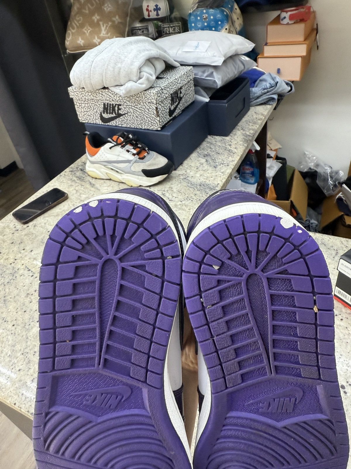 Jordan Brand Jordan 1 Retro High Court Purple white Size US 9.5 / EU 42-43 - 6 Thumbnail
