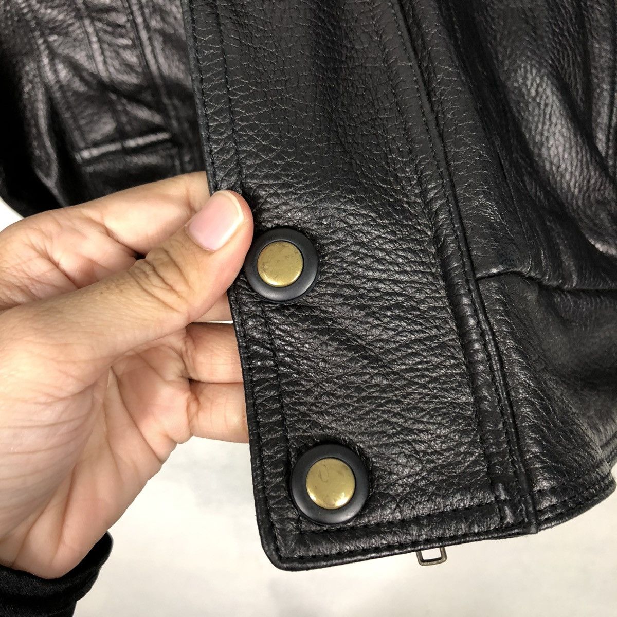 Aero Leathers VINTAGE BIKER GENUINE LEATHER JACKET ECHT LEDER ISSEY MIYAKE Size US M / EU 48-50 / 2 - 18 Thumbnail