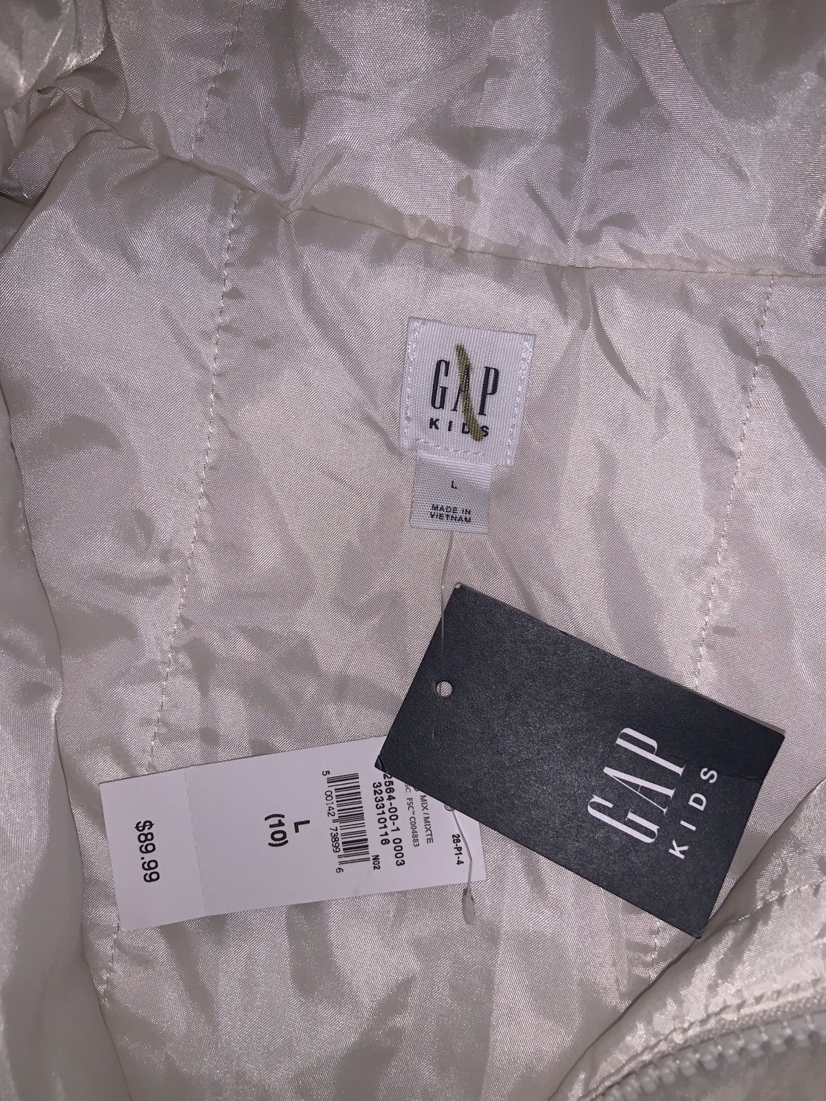 Gap KIDS - Girls - Relaxed Faux-Fur Jacket - Size Large - White Size L / US 10 / IT 46 - 2 Thumbnail