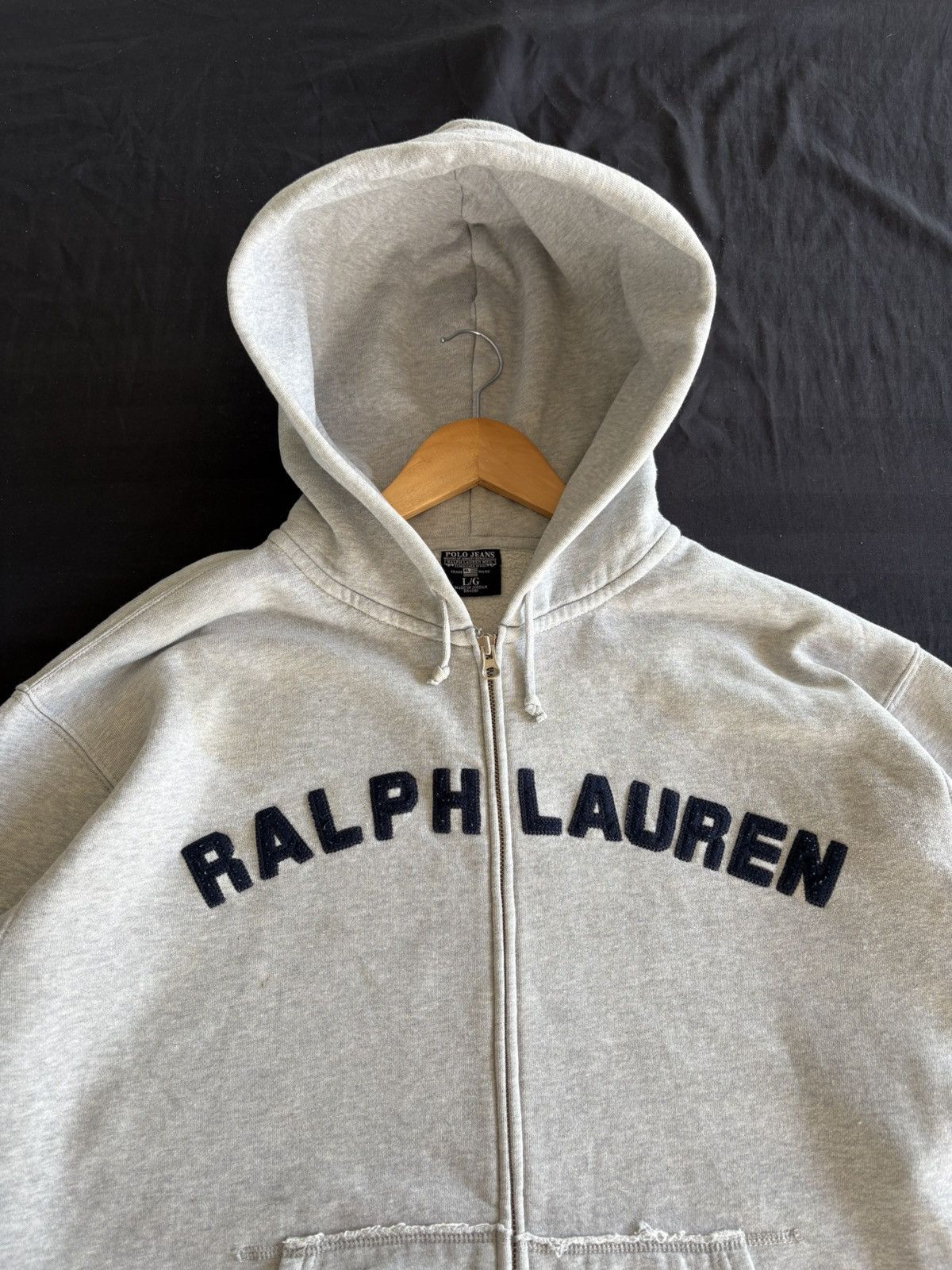 Polo Ralph Lauren Vintage 90s Polo Jeans Ralph Lauren Embroidered Hoodie Size US L / EU 52-54 / 3 - 2 Thumbnail