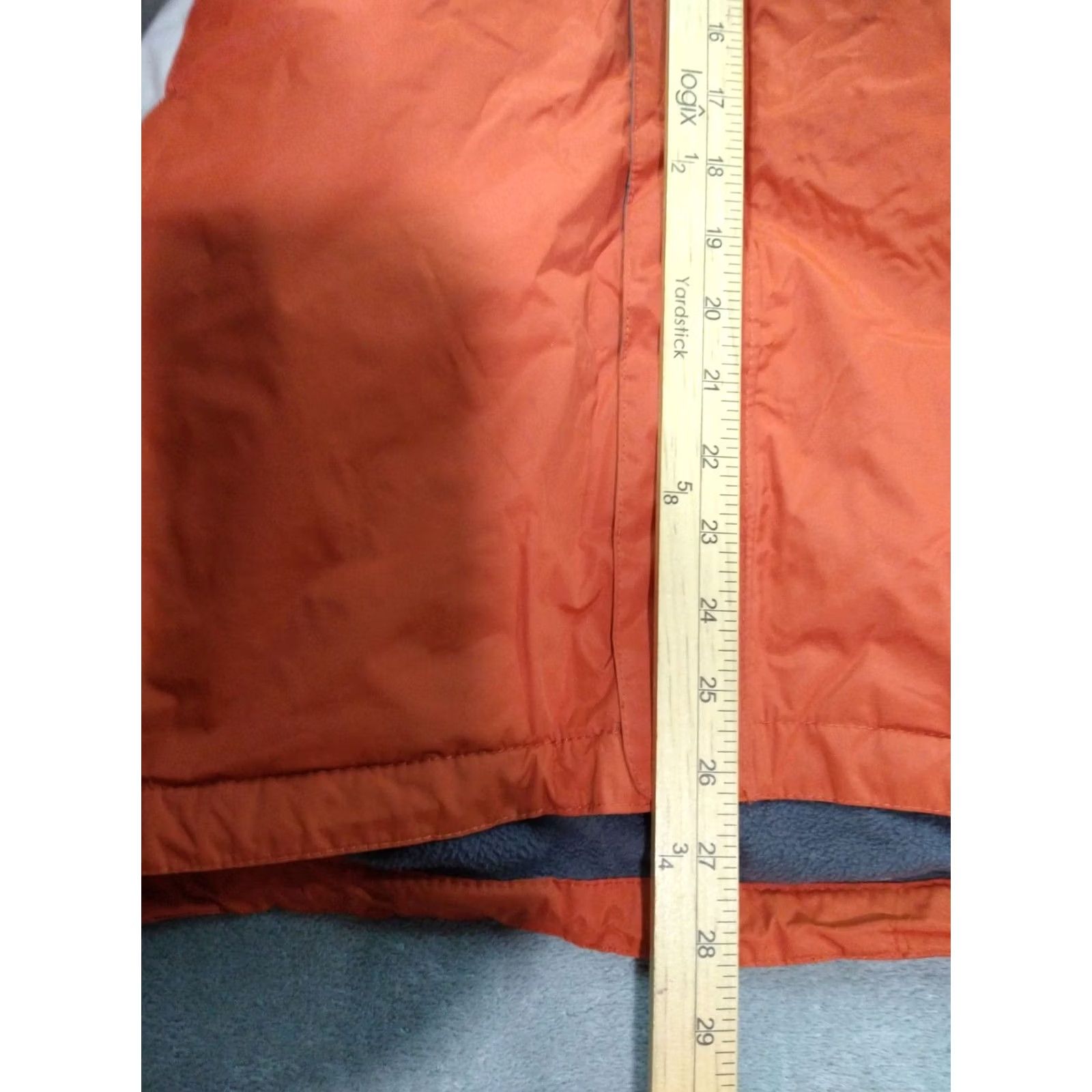 Chaps Chaps Jacket Mens M Orange Full Zip Windbreaker Lined Fleece Mock Neck Polyester Zip Stand-Up Collar Size US M / EU 48-50 / 2 - 4 Thumbnail
