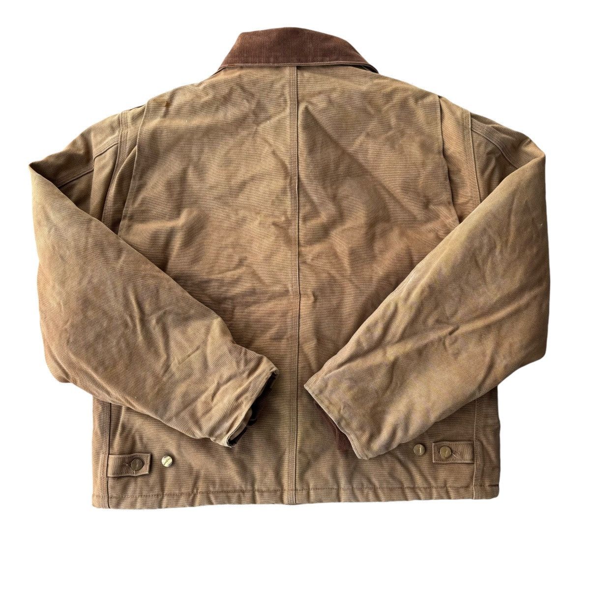 Carhartt × Vintage CARHARTT J02 BRN CANVAS BEIGE UTILITY JACKET VINTAGE DETROIT Size US L / EU 52-54 / 3 - 14 Thumbnail