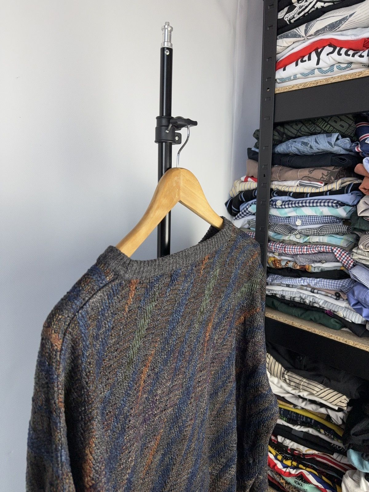 Japanese Brand × Vintage Vintage 90s Y2K Japanese Style Avant Garde Sweater Knitwear Size US L / EU 52-54 / 3 - 7 Thumbnail