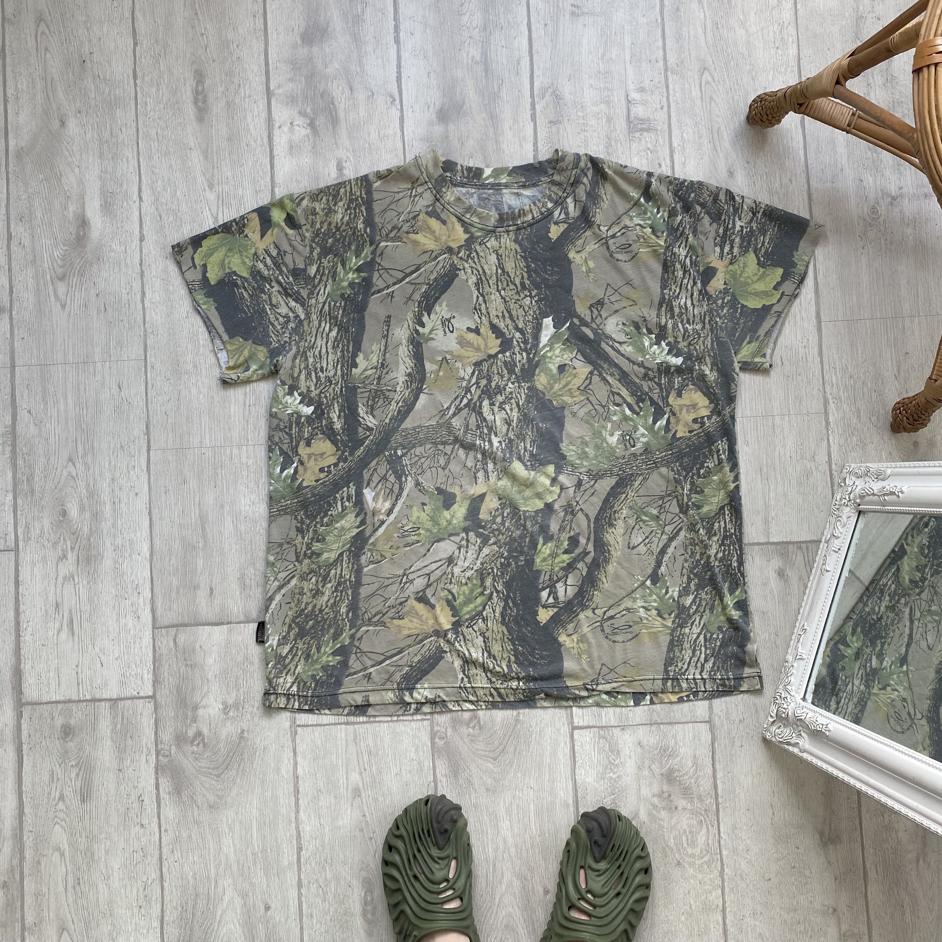 Realtree 🍂 Vintage Moosy Oaks Camo Real tree Distressed Tee Size US XXL / EU 58 / 5 - 1 Thumbnail