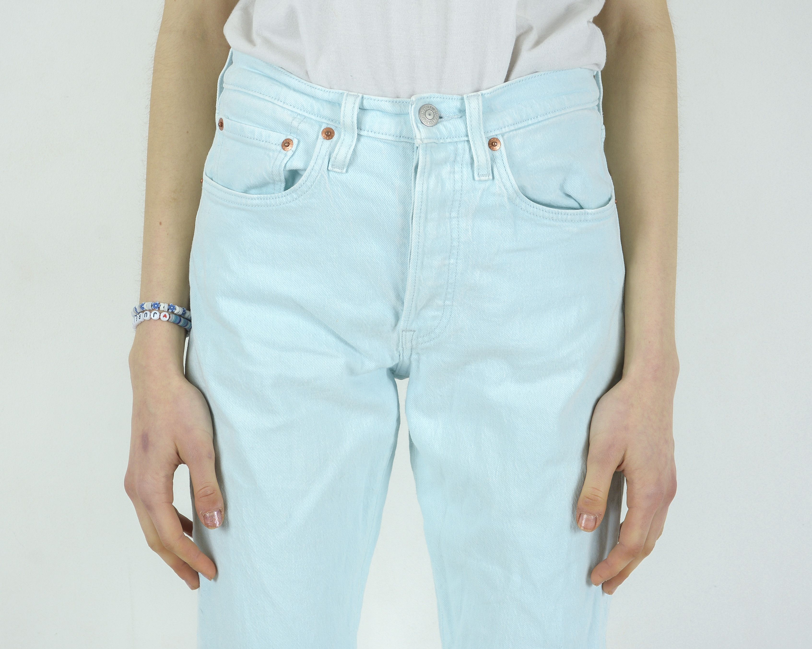 Levi's 501S W26 L32 Skinny Jeans Denim Trousers Pants Button Fly Size 26" / US 2 / IT 38 - 4 Thumbnail