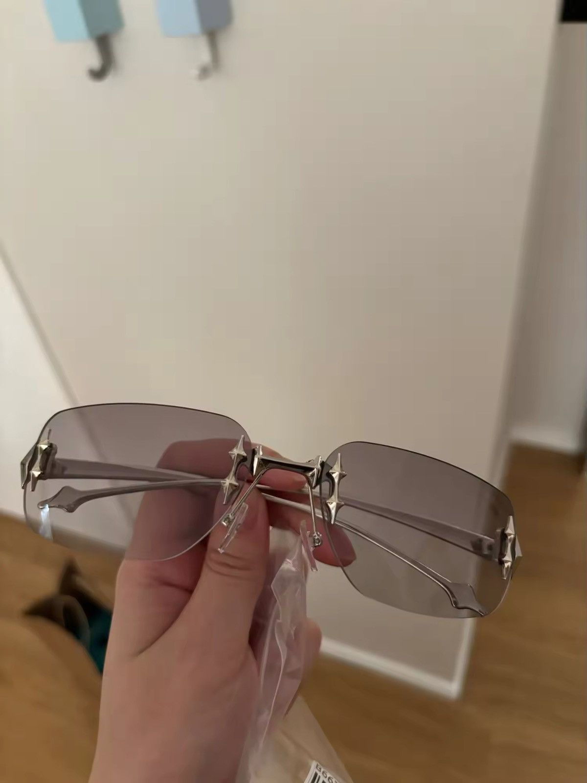 Japanese Brand Vintage Rimless Square Sunglasses Unisex Size ONE SIZE - 3 Thumbnail