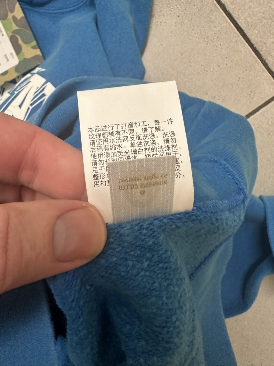 Bape Bape blue hoodie Size US XXL / EU 58 / 5 - 14 Thumbnail
