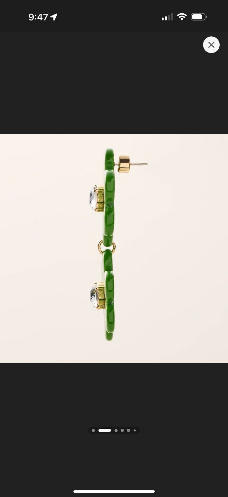 Kate Spade Floral Linear Earrings | kate spade x Target Green Size ONE SIZE - 2 Thumbnail