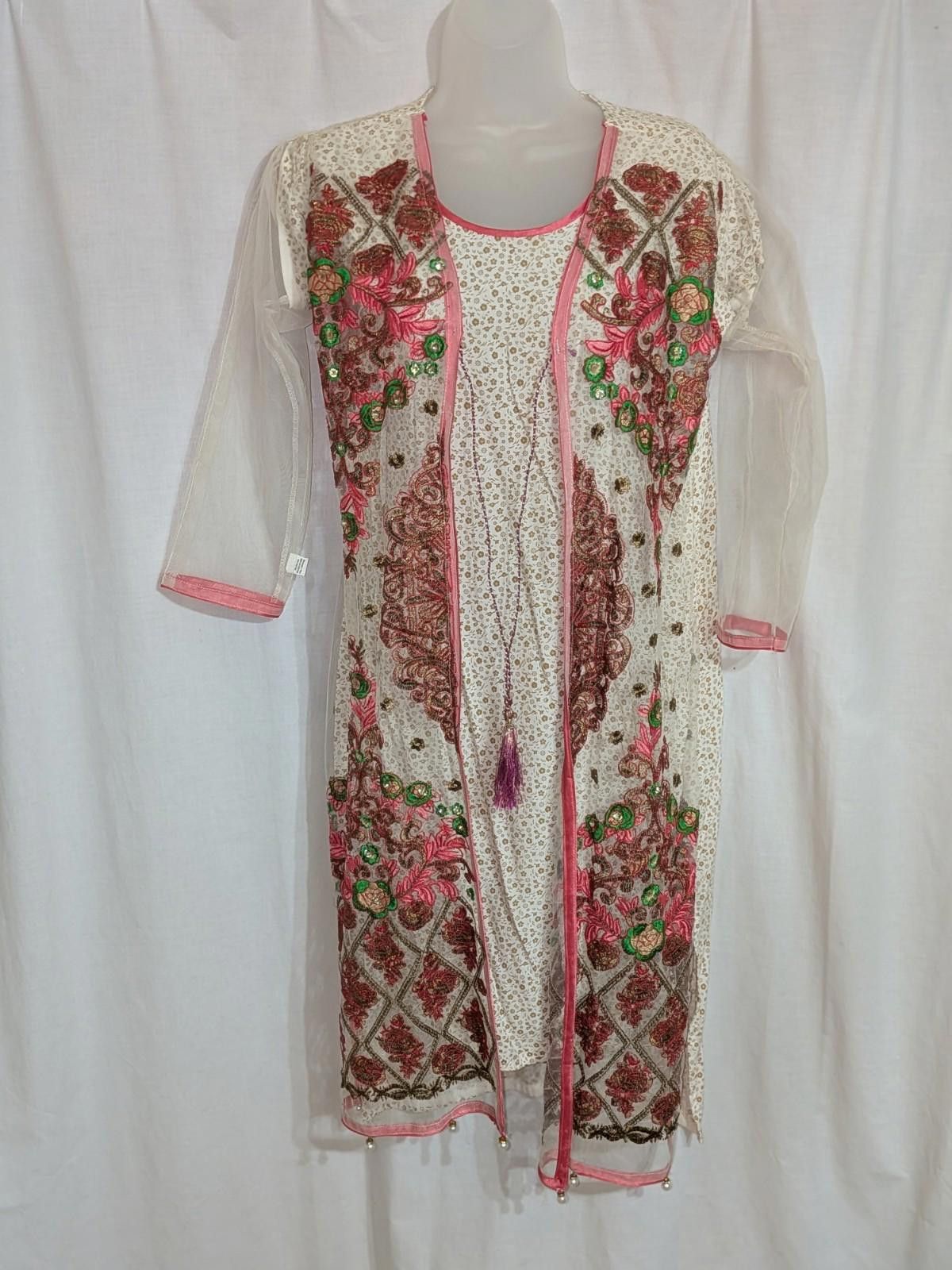 Designer DANISH Girls 16 Embroidered Indian Pakistani Shalwar Kameez Size ONE SIZE - 1 Thumbnail