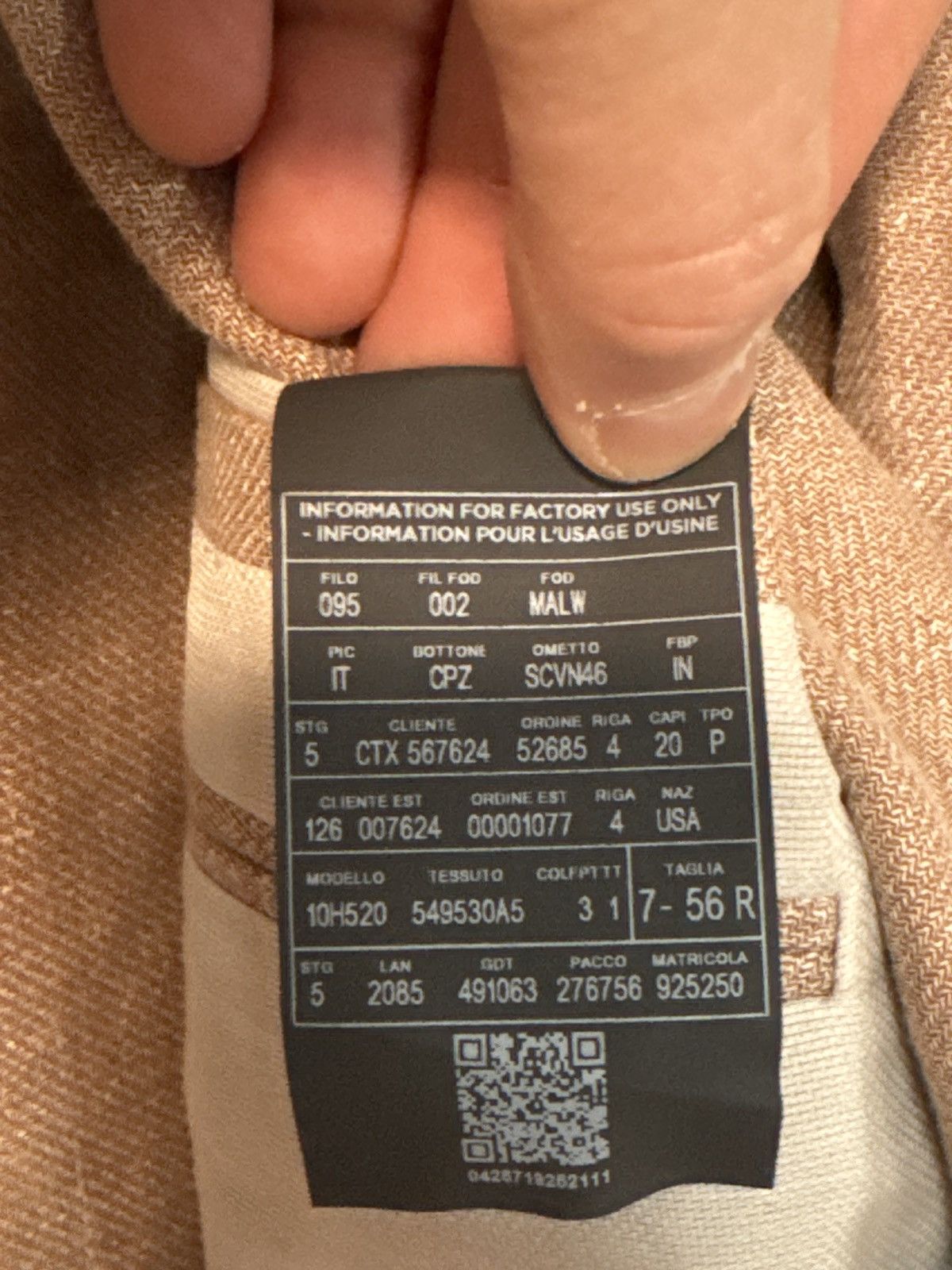 Ermenegildo Zegna Zegna Crossover Fairway linen, wool & silk blend sport coat Size 46R - 8 Thumbnail