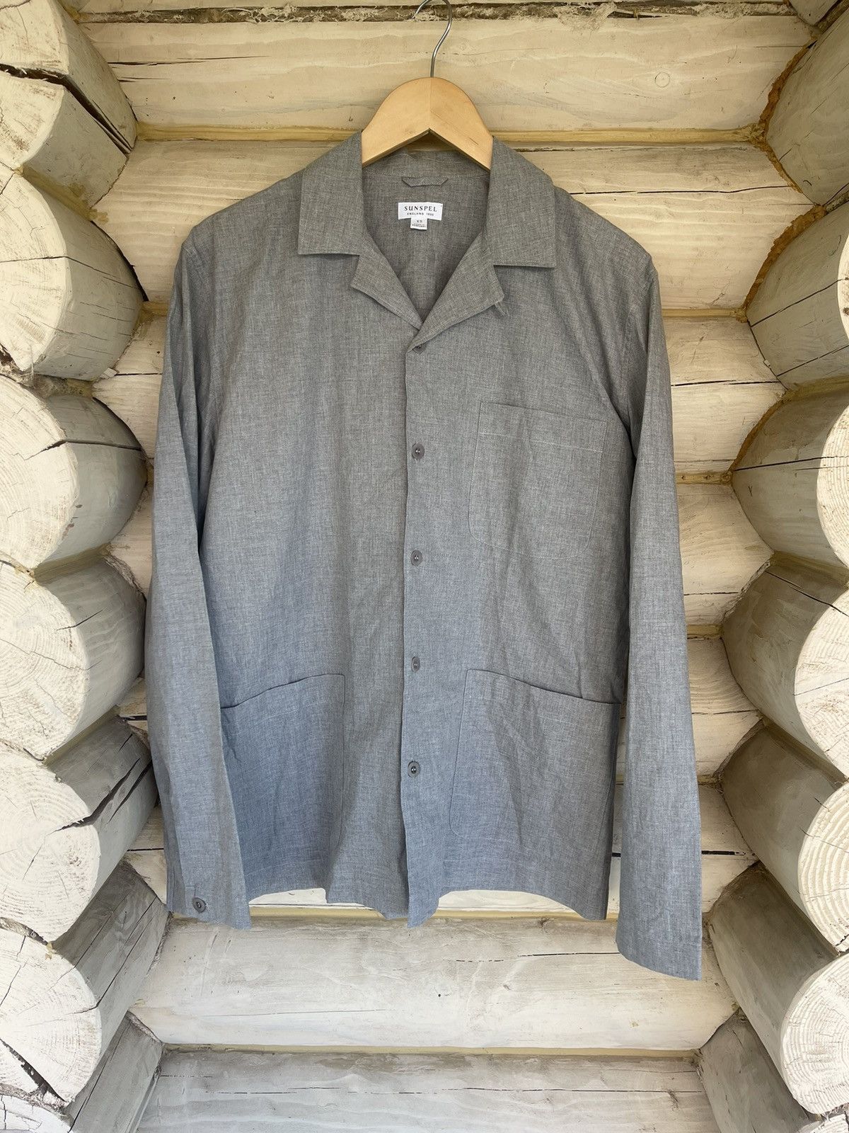 Sunspel Sunspel grey light cotton shirt overshirt style Size US XS / EU 42 / 0 - 1 Thumbnail