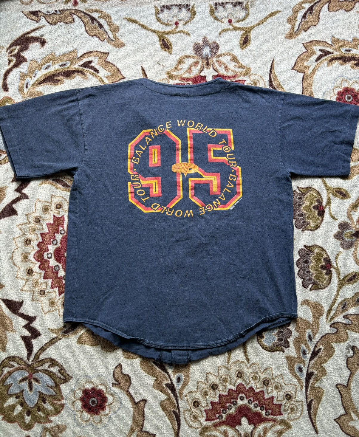 Band Tees × Vintage Vintage Van Halen 1995 Tour Baseball Jersey Size US L / EU 52-54 / 3 - 4 Thumbnail