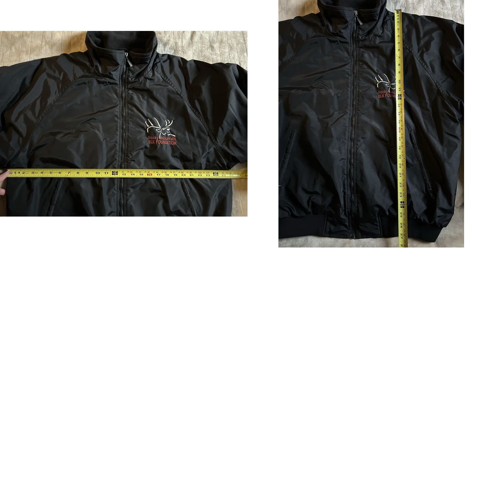 Vintage VINTAGE Rocky Mountain Elk Foundation Embroidered Black Bomber Jacket Mens XL Double Sided Size US XL / EU 56 / 4 - 8 Thumbnail